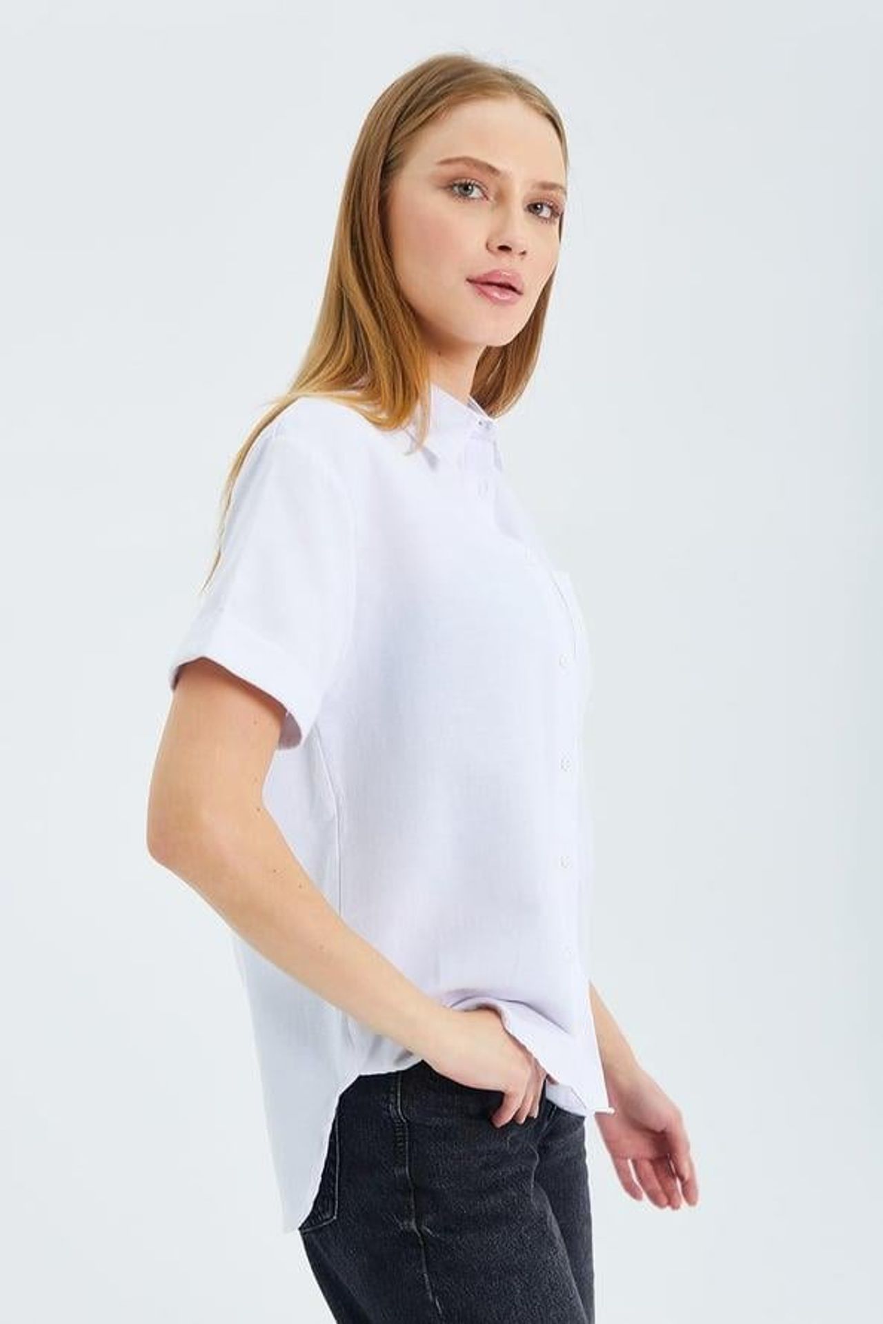 MIXRAY Short Sleeve Shirt with Pockets 5