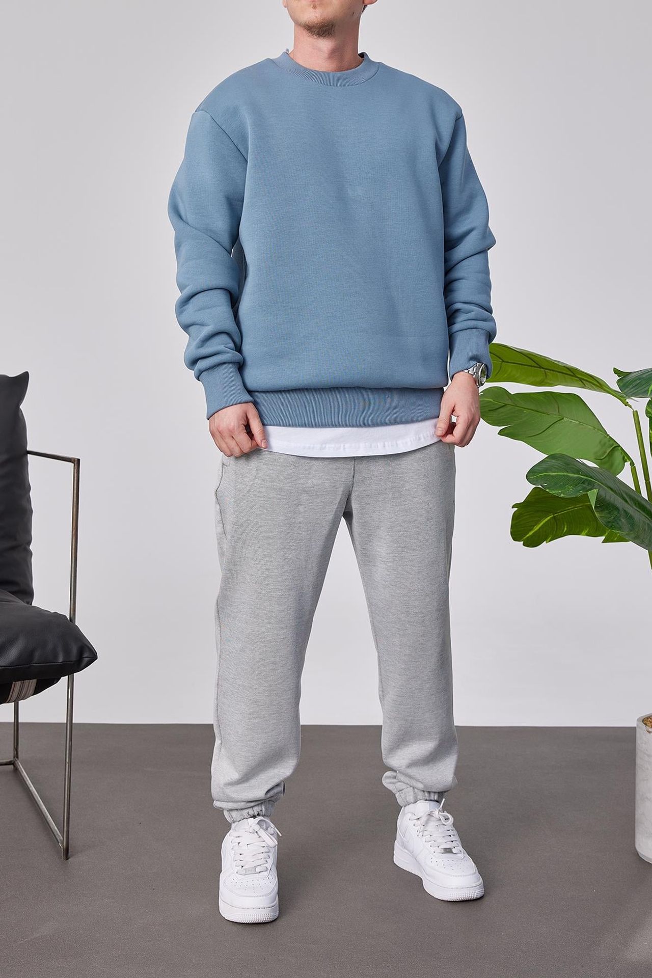 NOMARC Rahat Bisiklet Yaka Sweatshirt 1