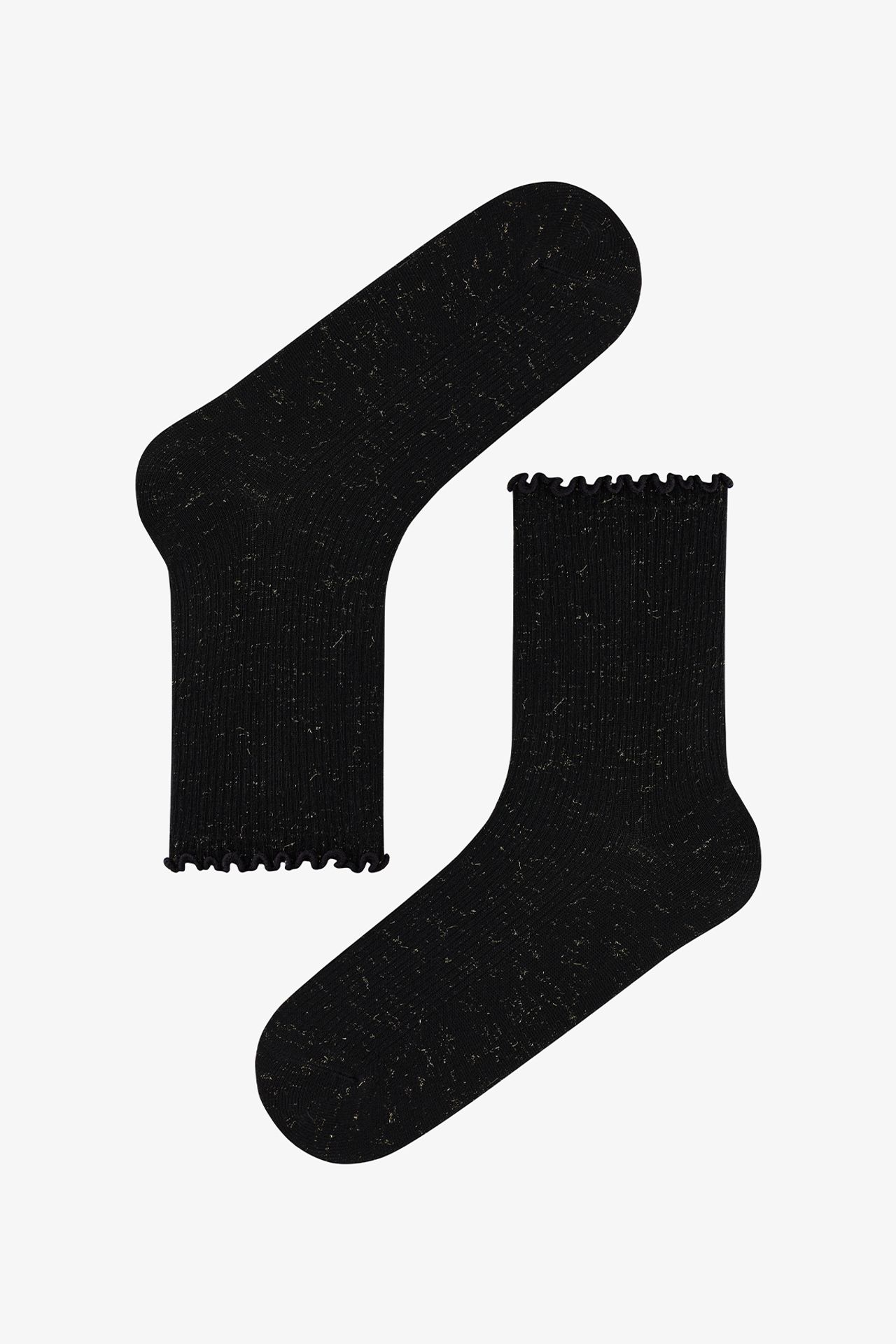 PENTI Sparkly Ruffled Pair Of Ankle Socks 3