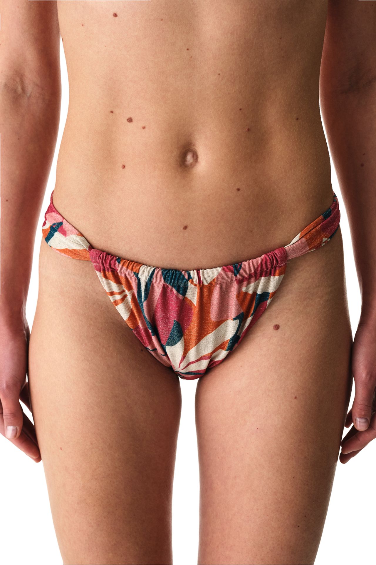 PENTI Brayana Super Shiny Mid Waist Bikini Bottom 1