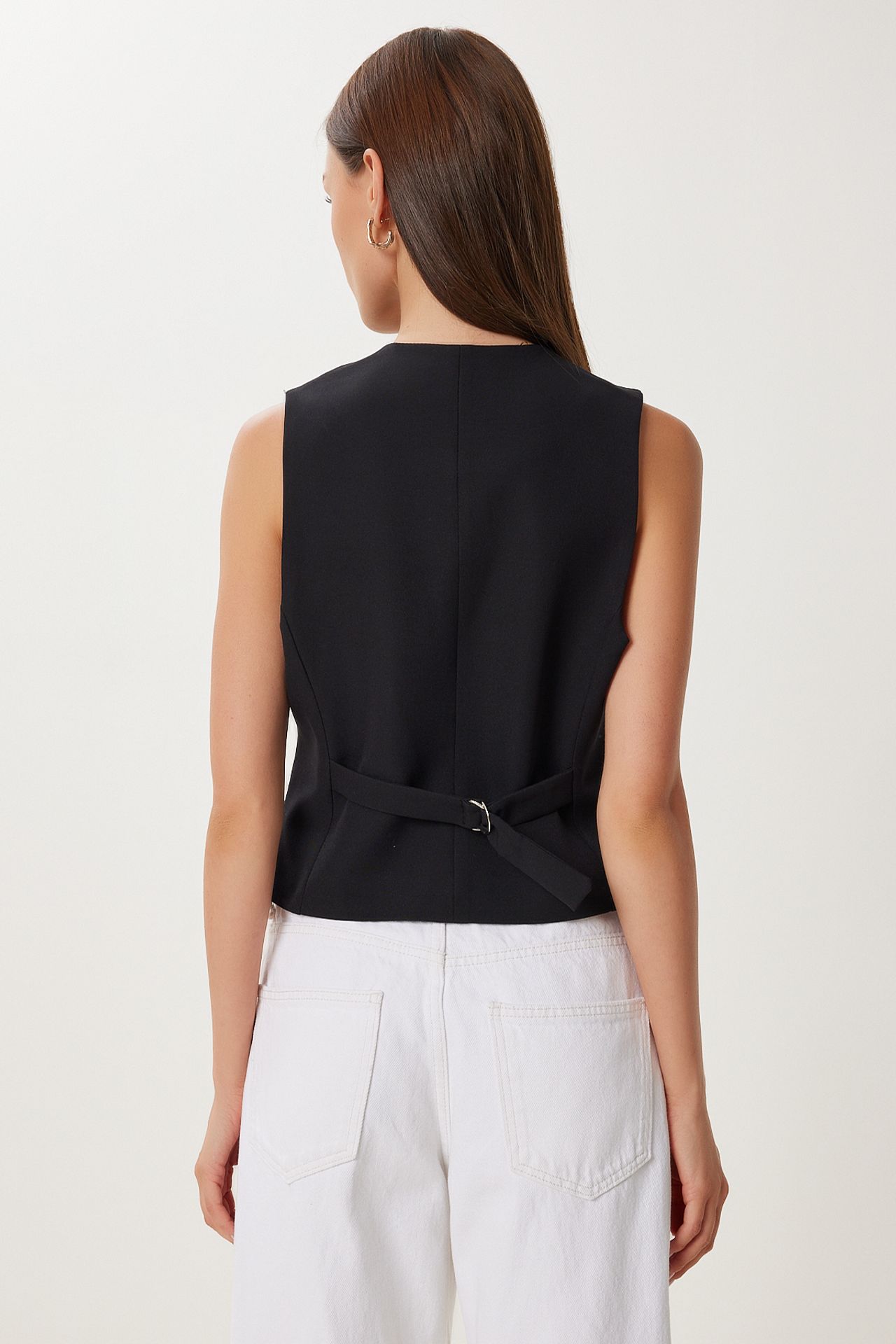 ISTANBUL Crop Button Waistcoat 5