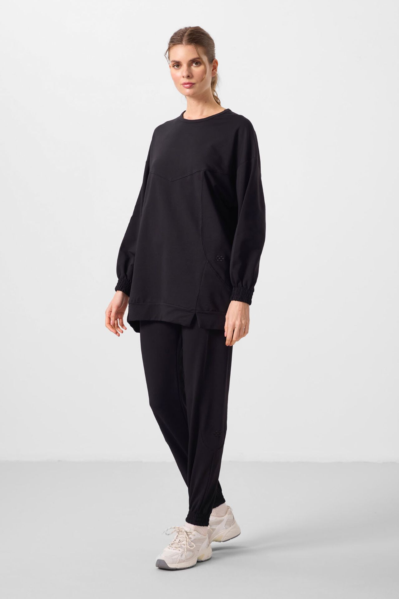 TOMMY Oversized Fleece Sweatshirt And Pants Set 1