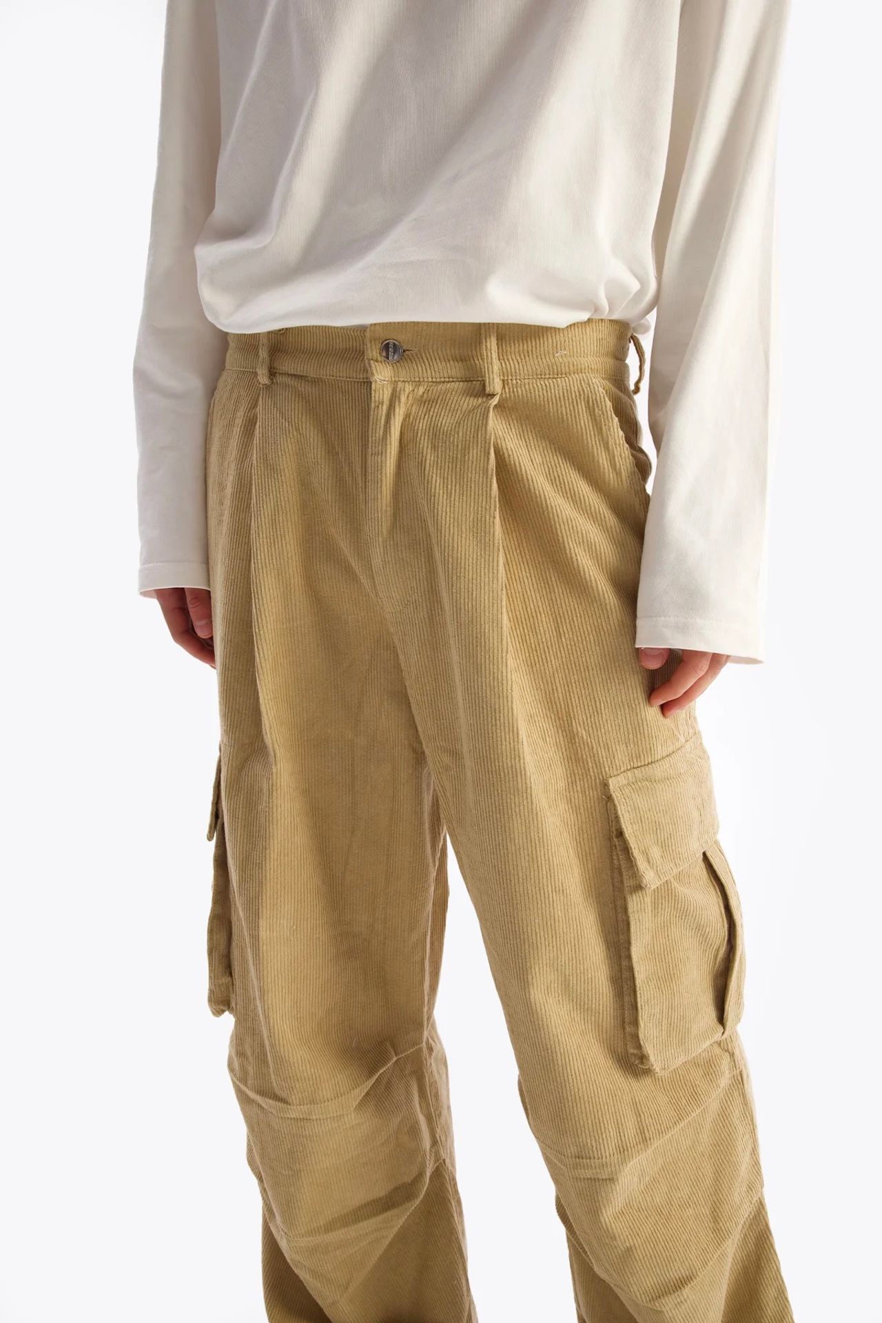 GIESTO Men's Cotton Gabardine Wide-Leg Pants 5