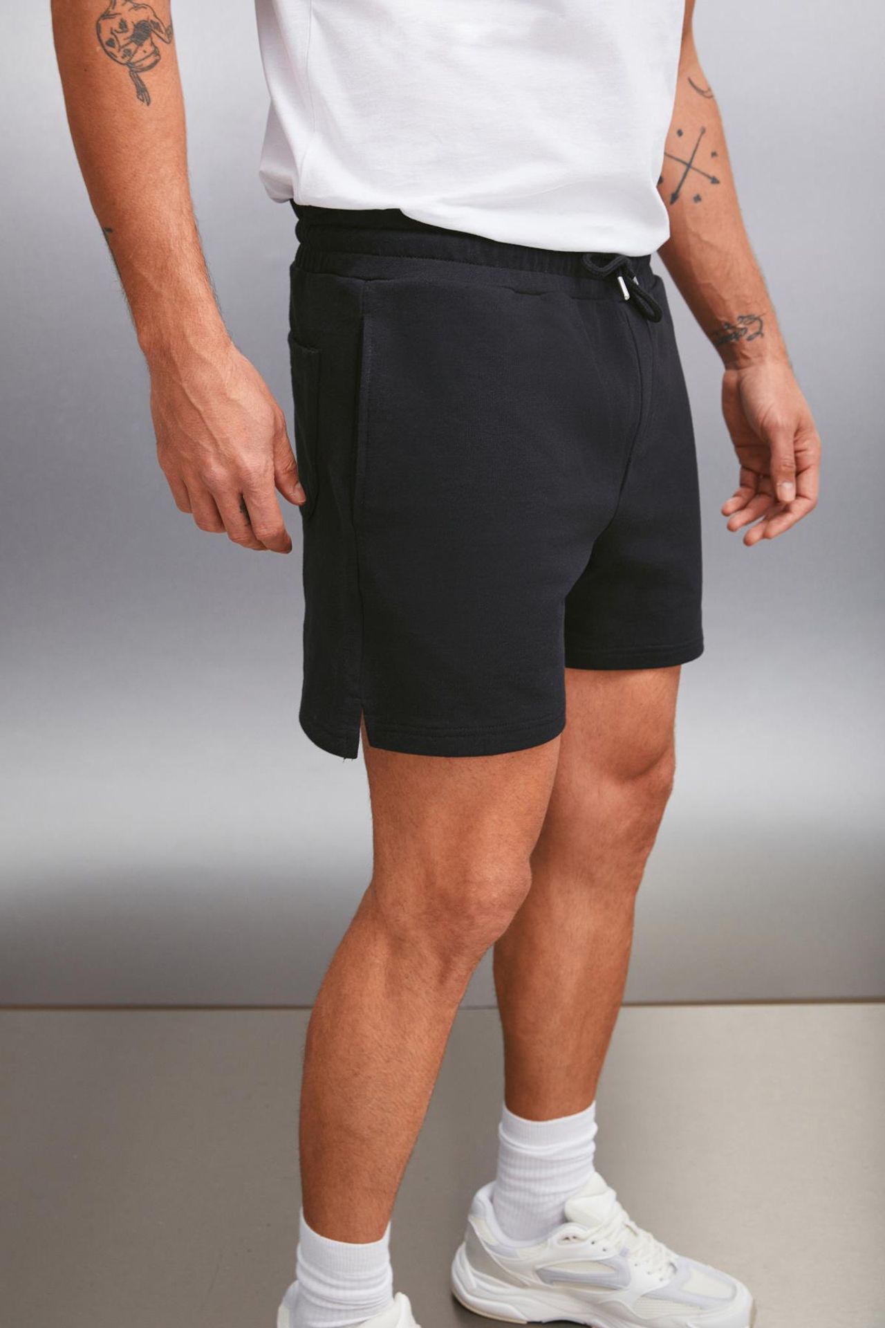 GRIMELANGE Düz Paça Jersey Şort 4