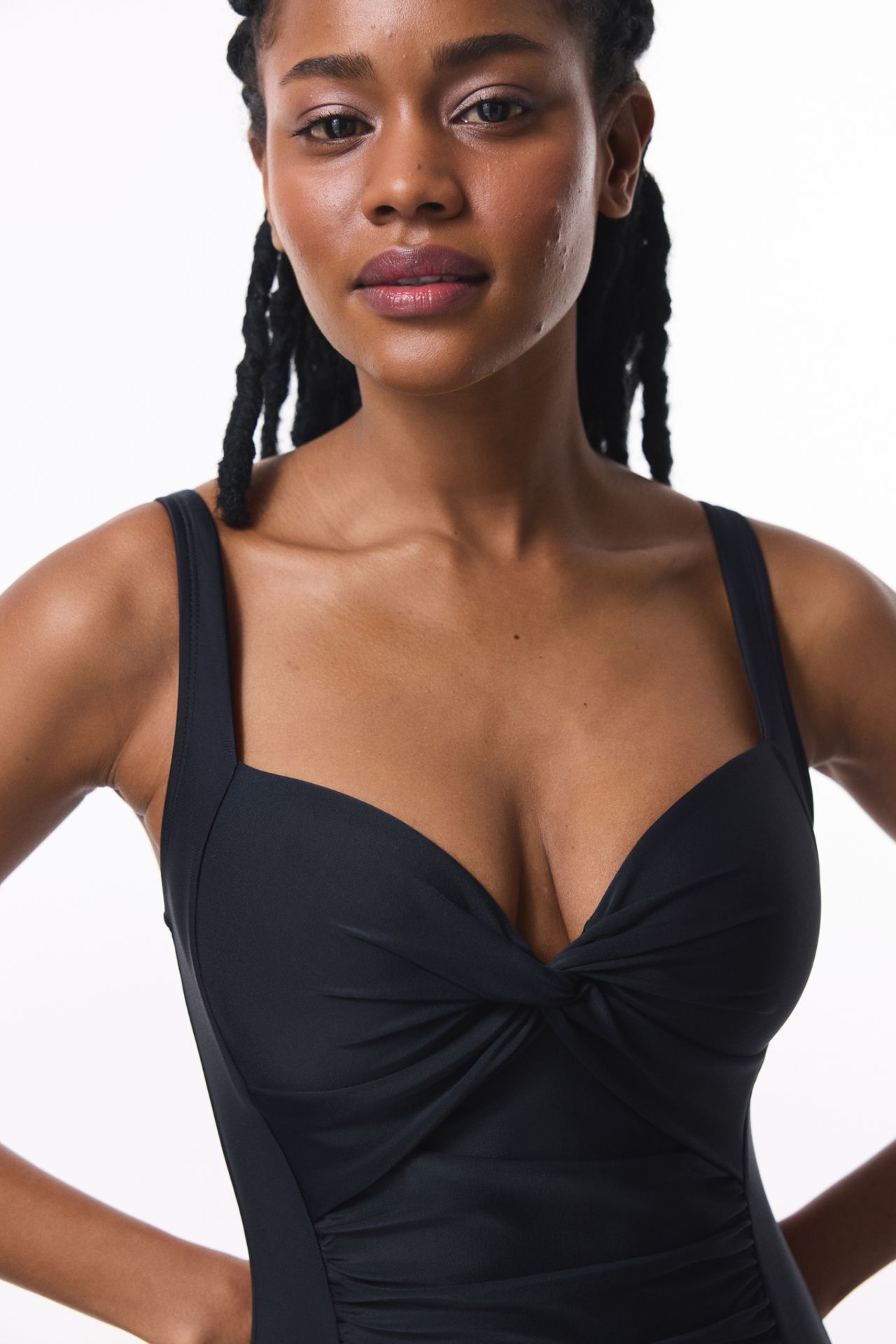 PENTI Shirred Tummy/Waist Shaping Corset Swimsuit 3