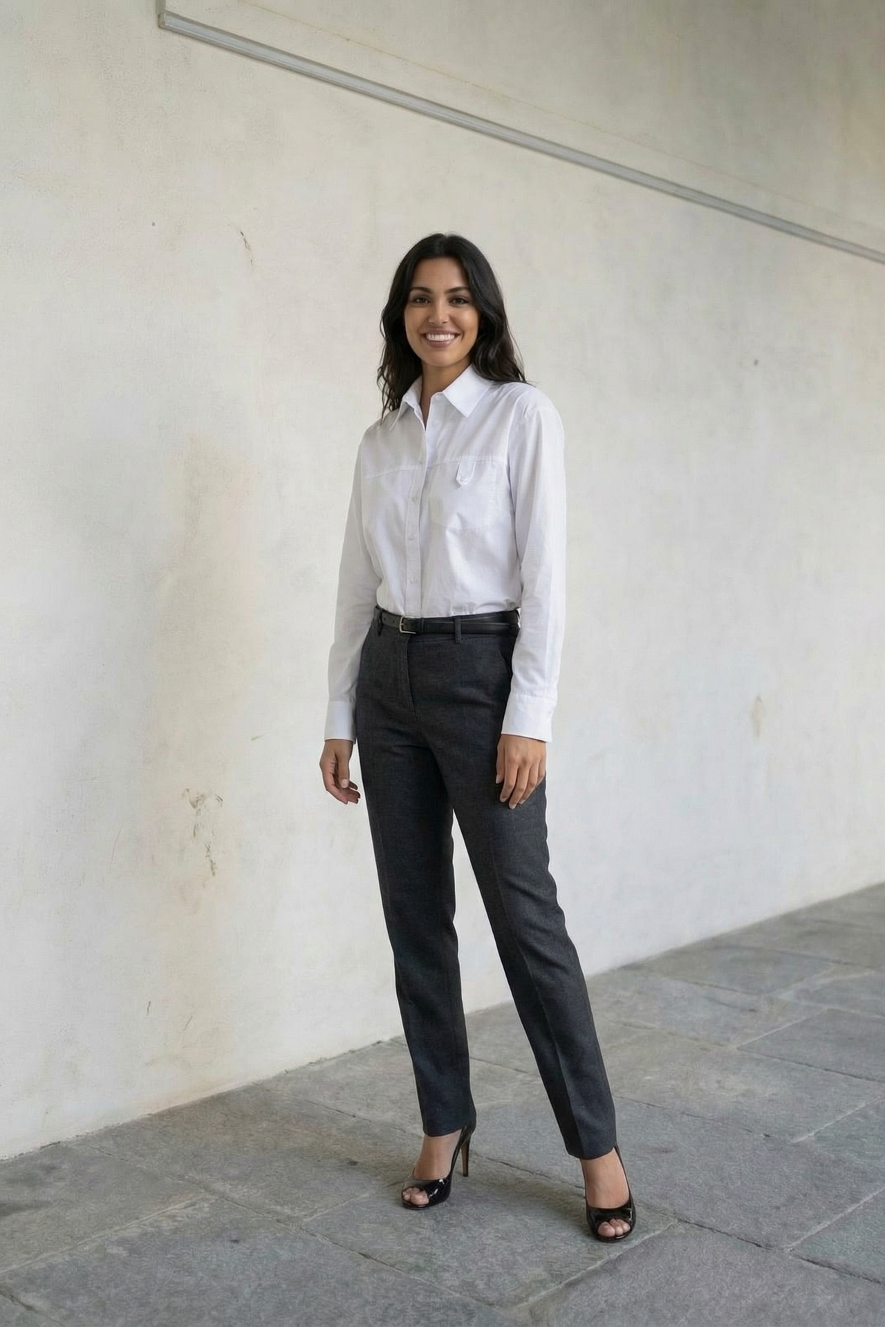 MY FASHION Long Cotton Textured Shirt 3