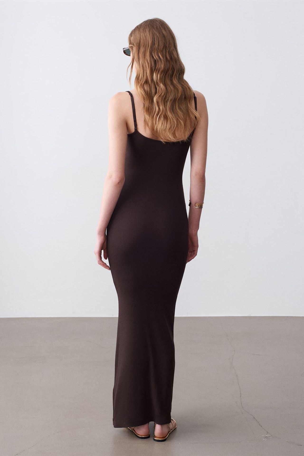 DILVIN Ribbed Bodycon Maxi Dress 2
