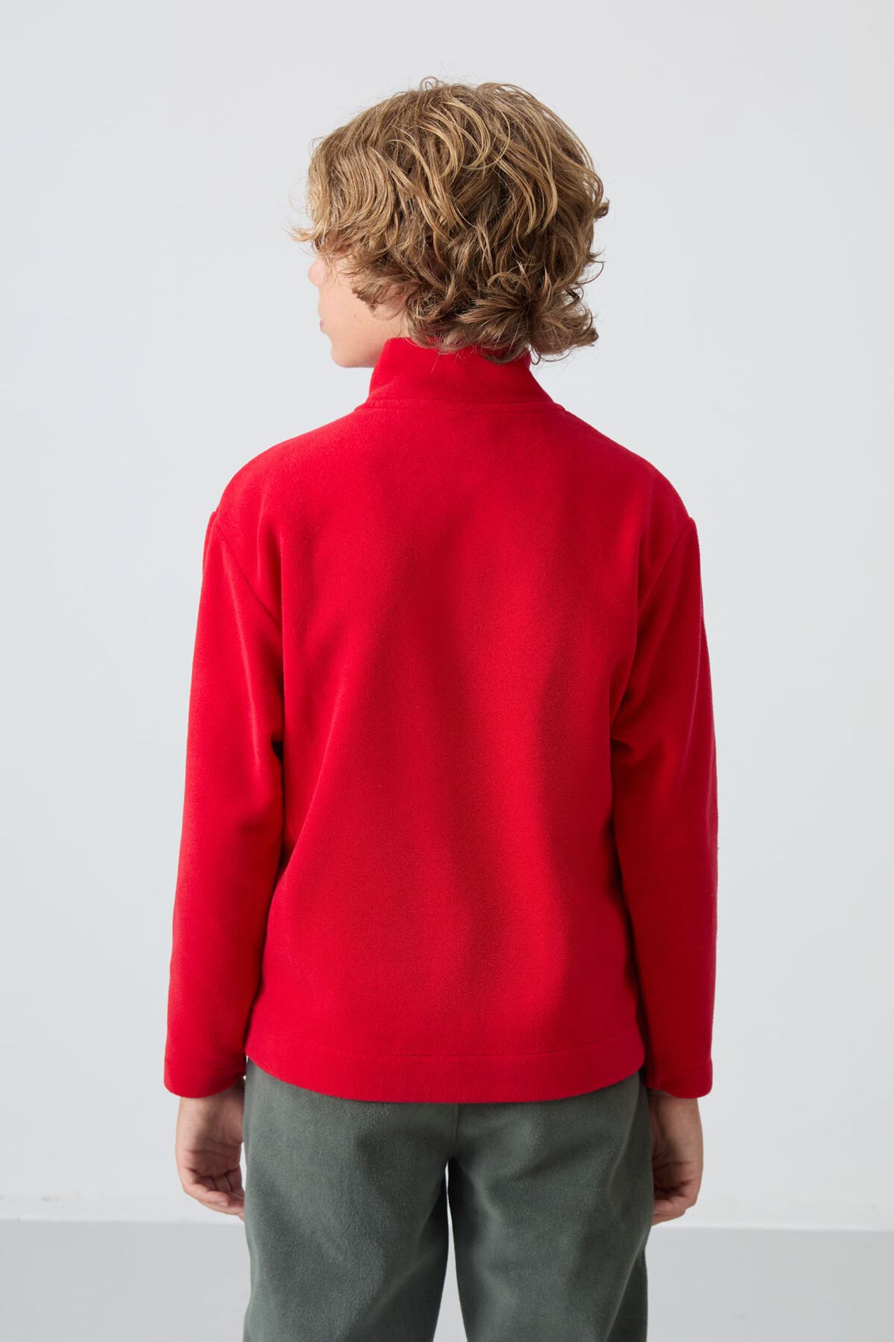 TOMMY Youth Zipper Collar Sweatshirt 4