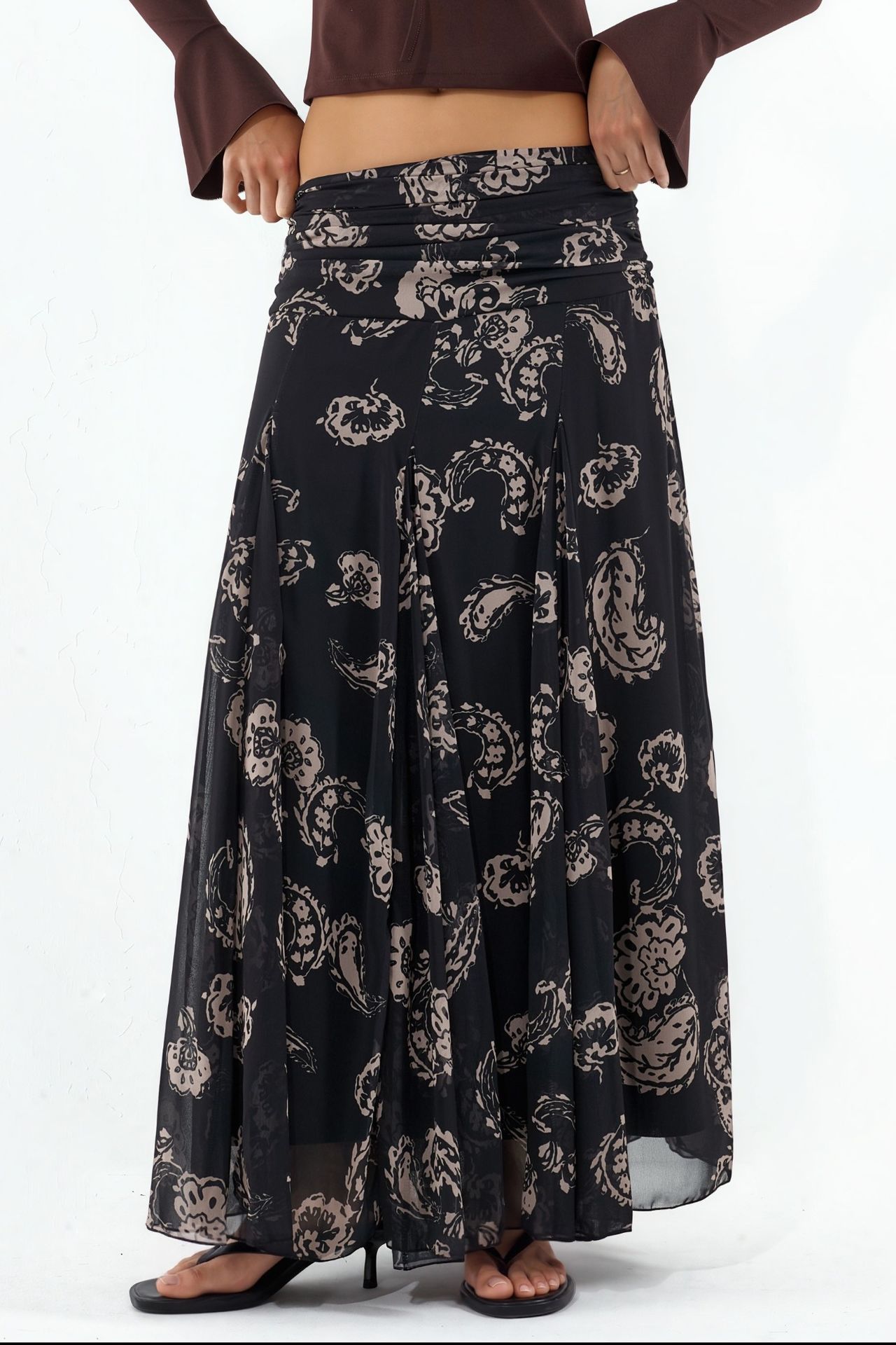 BDART High Waist Paisley Maxi Skirt 1