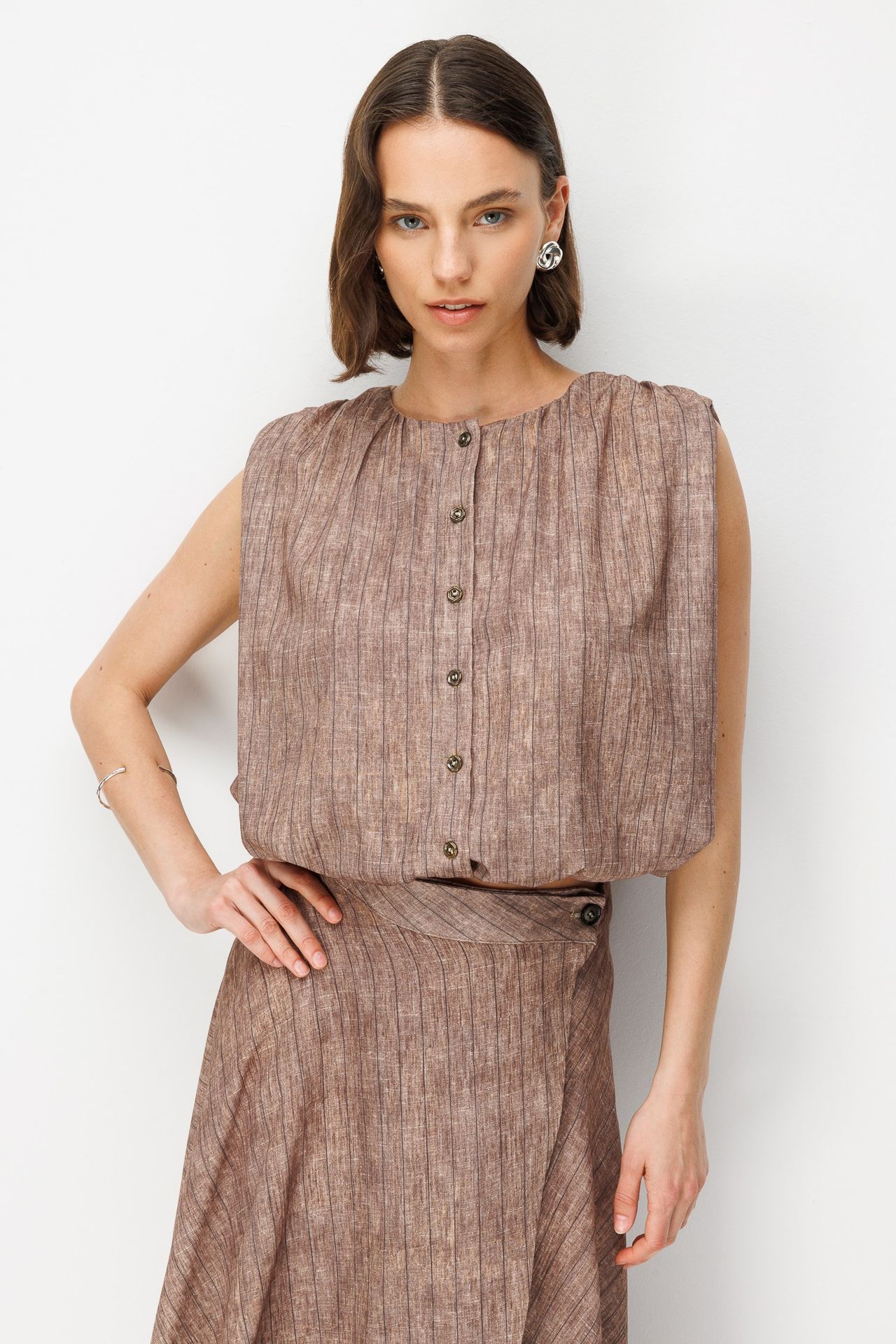 MIXRAY Linen Cotton Two-Piece Coord 5