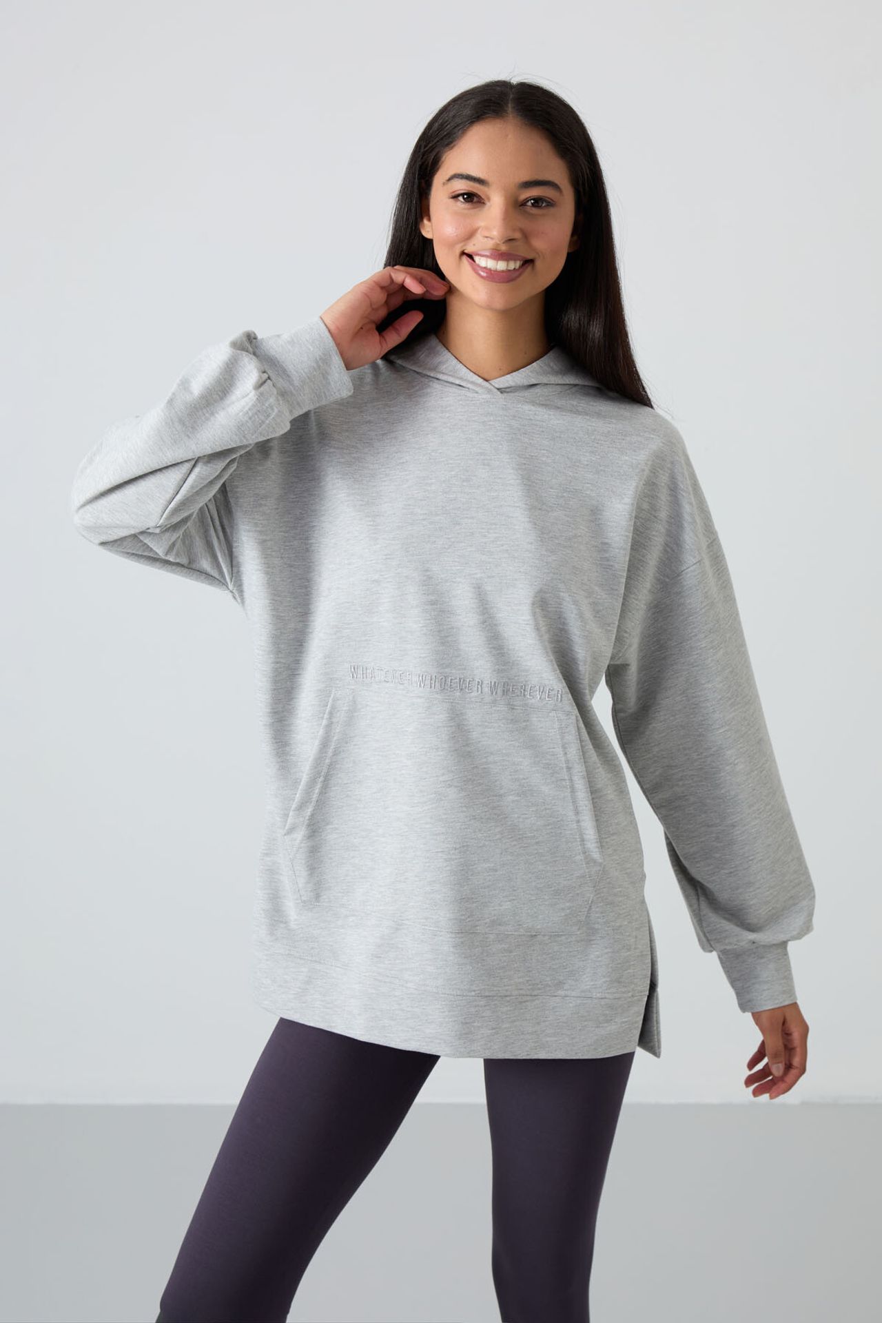 TOMMY Oversized Printed Hooded Sweatshirt 1