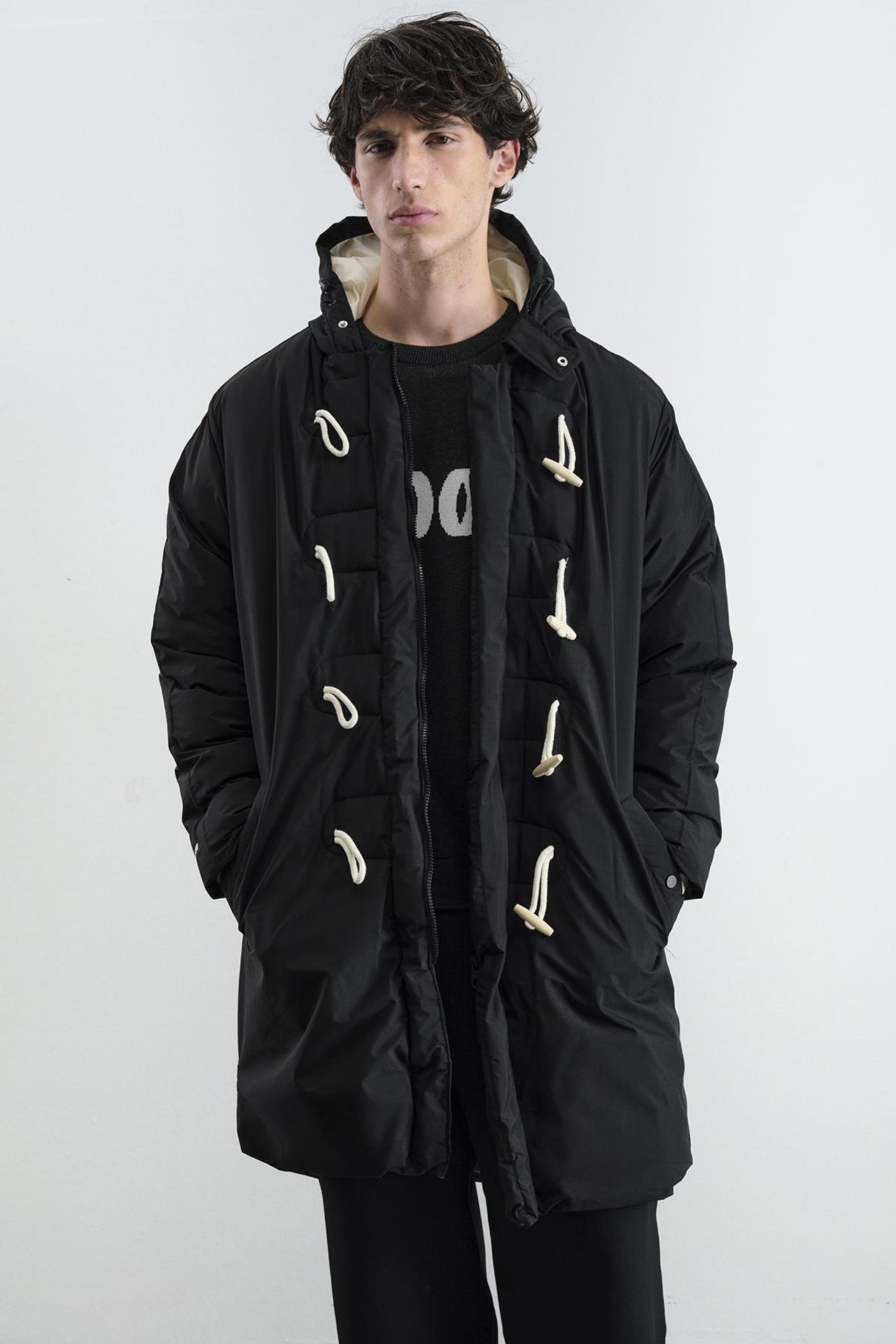 GIESTO Thick Hooded Puffer Down Coat with Pocket 5