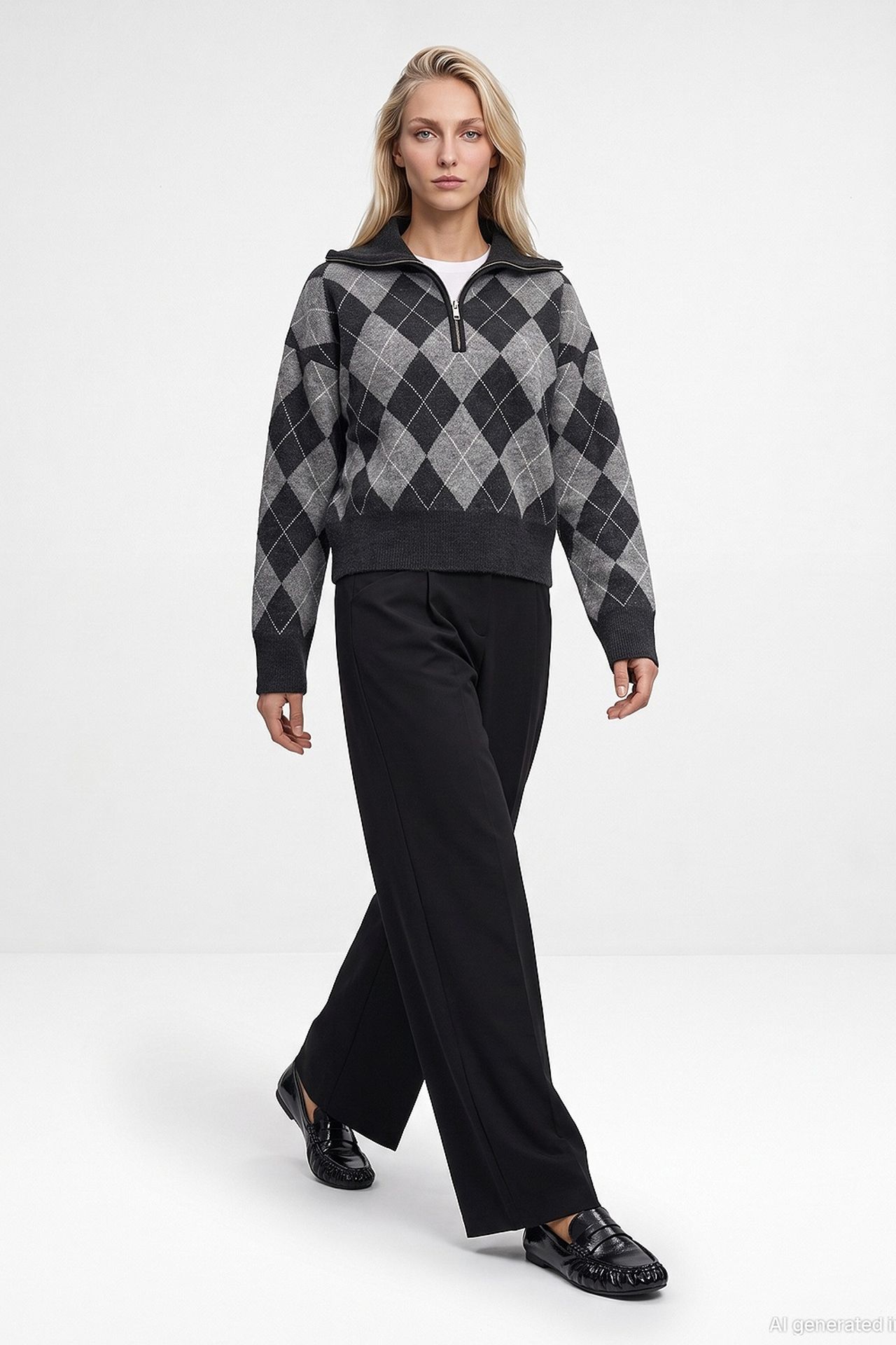 DILVIN Women's Tailored Straight-Leg Pants 4