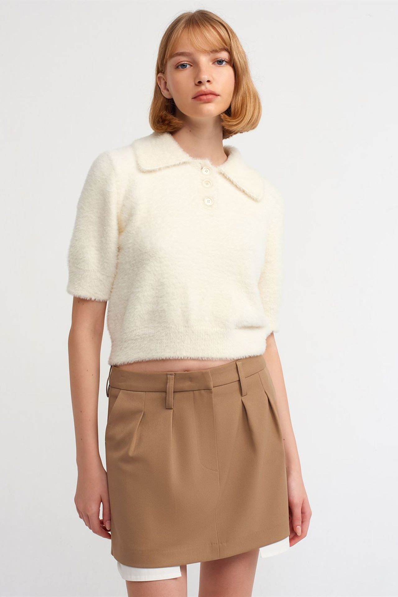 DILVIN High-Waist A-Line Mini Skirt With Pocket 3