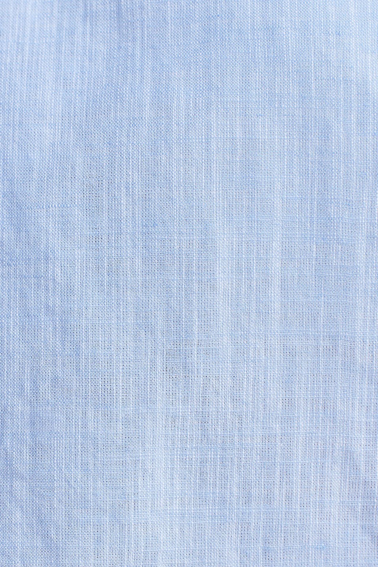 DILVIN Women’s Cropped Linen-Blend Shirt 4
