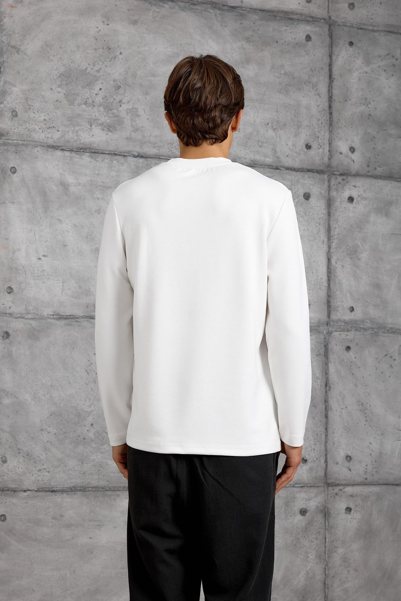 NOMARC Normal Kalıp Bisiklet Yaka Sweatshirt 5