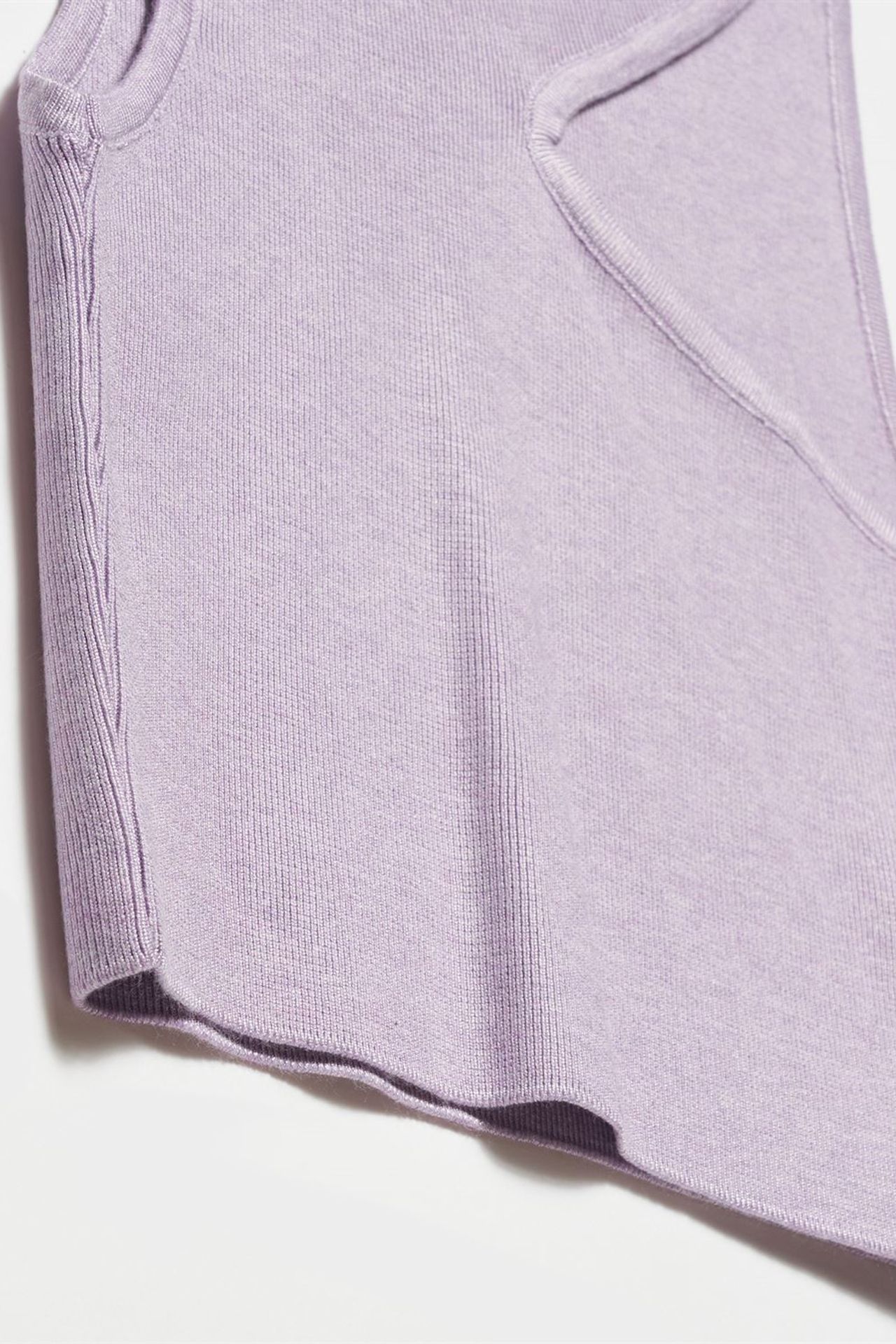 DILVIN Seamless Asymmetrical Crop Knit Top 7