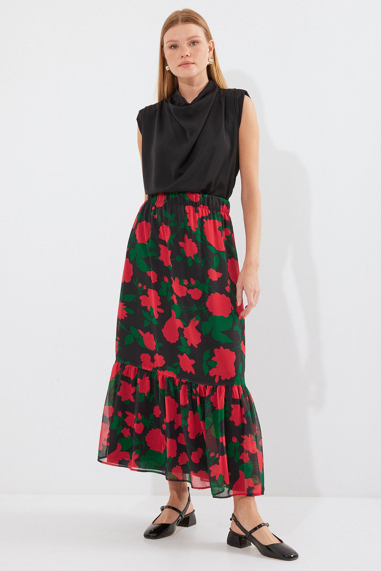 BDART Floral Print Maxi Skirt 1