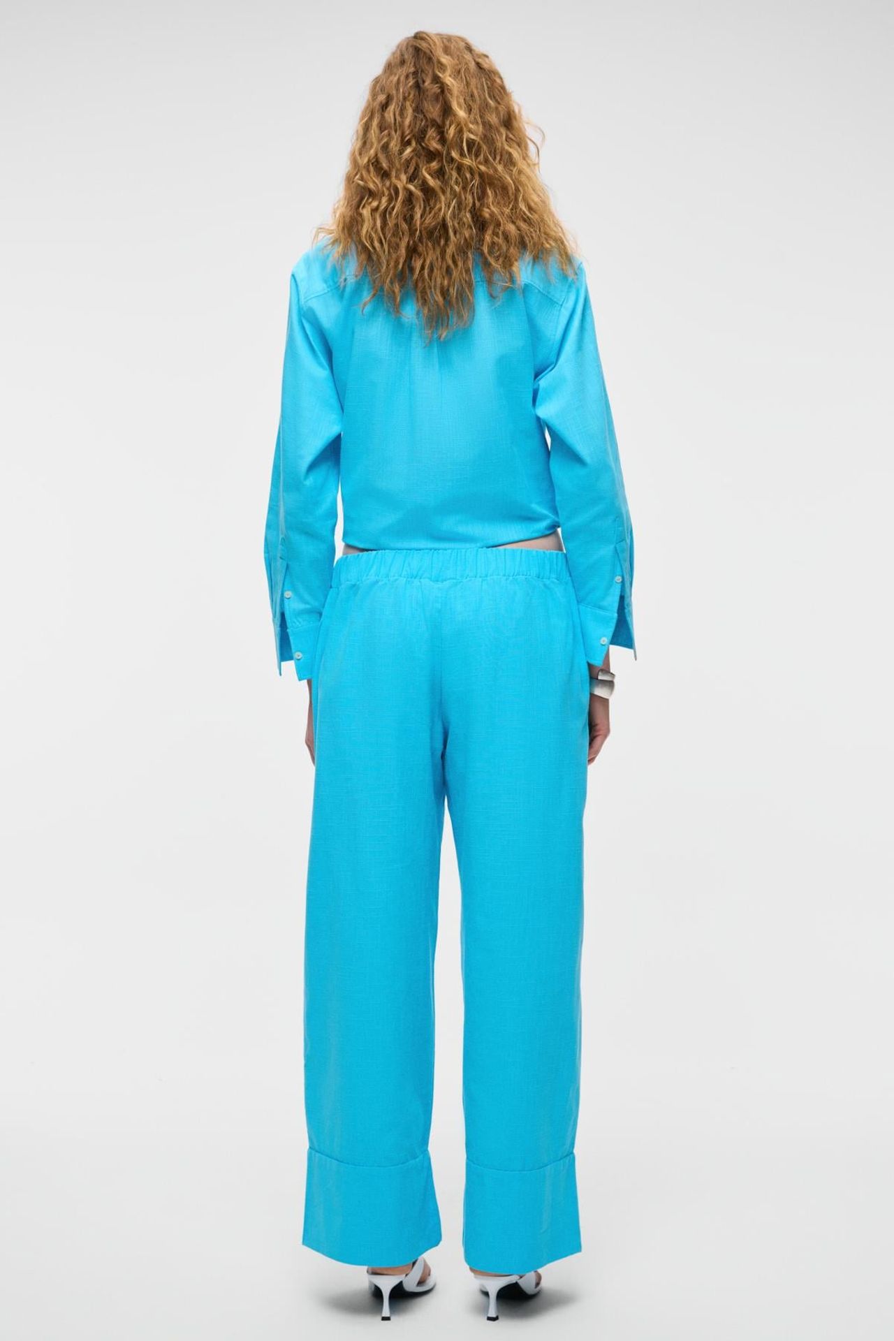 GRIMELANGE High Waist Wide Leg Trousers 5