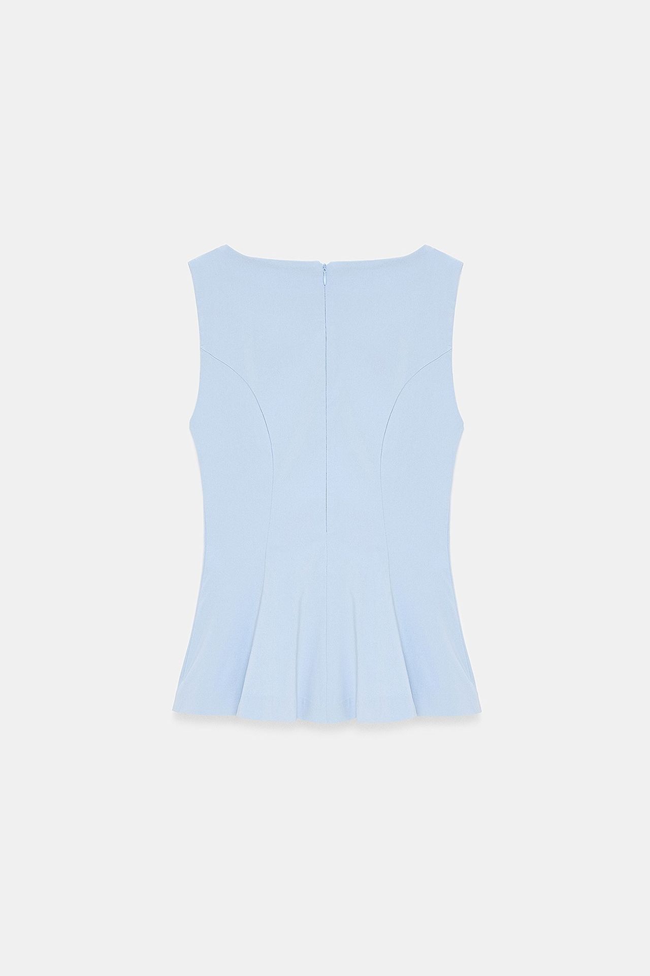 DILVIN Dar Kalıp Dikişsiz Peplum Üst 6
