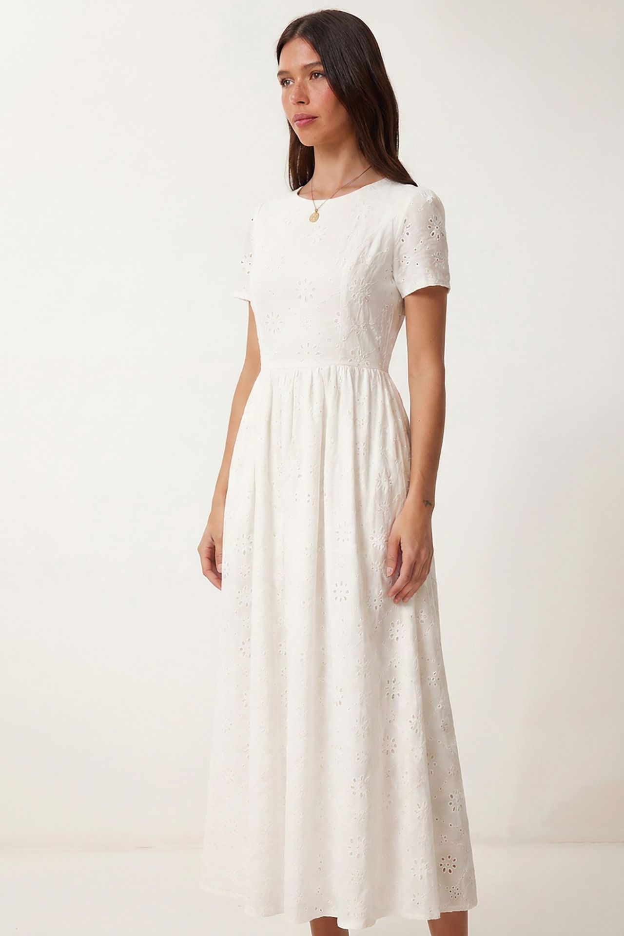 ISTANBUL Embroidered Cotton-Blend Poplin Maxi Dress 2
