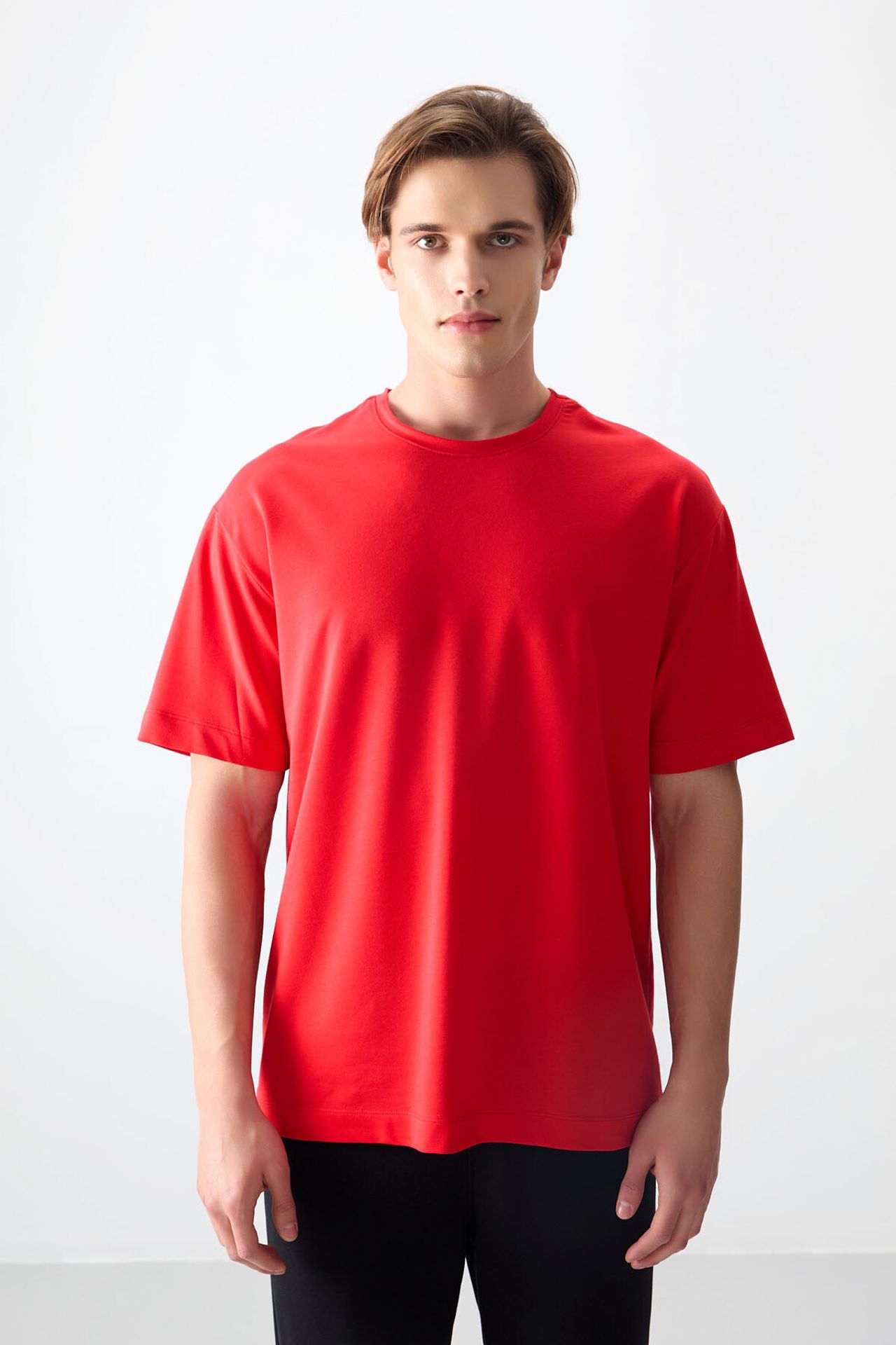 TOMMY Oversized Cotton Blend Crew Neck T-Shirt 2