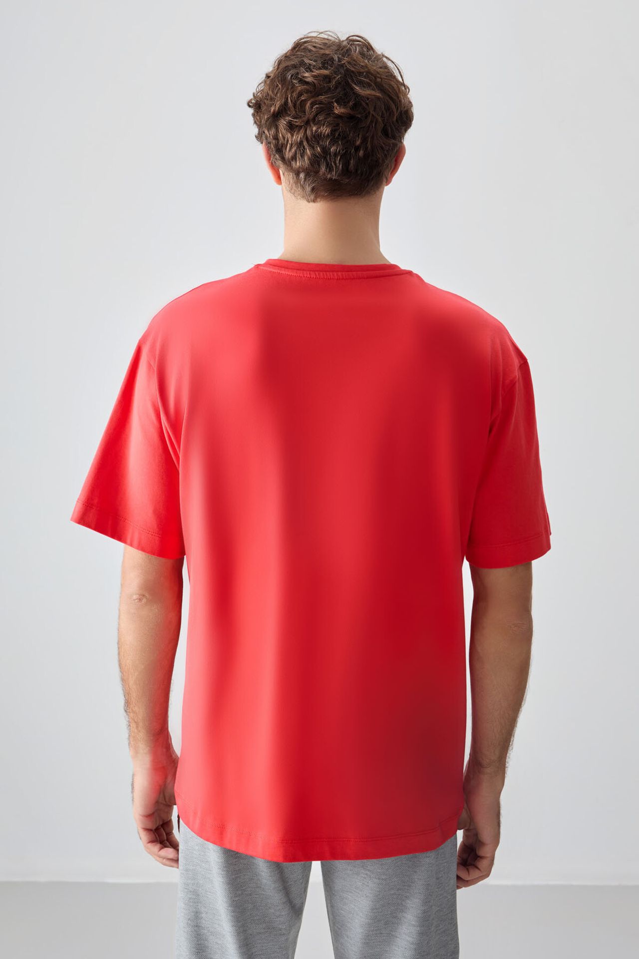 TOMMY Oversized Cotton Text Print Crew Neck T-Shirt 5