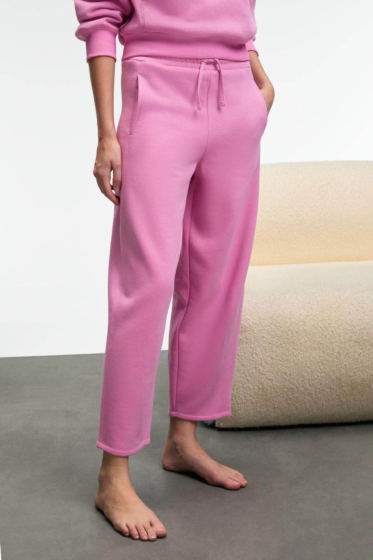 GRIMELANGE Wide Leg Drawstring Joggers 5