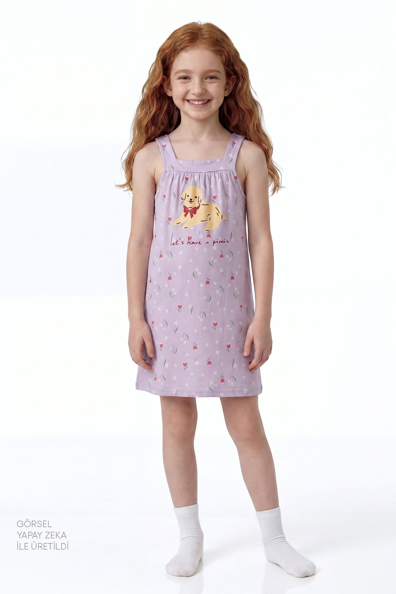 PENTI Girls' Picnic Pajama Top 1