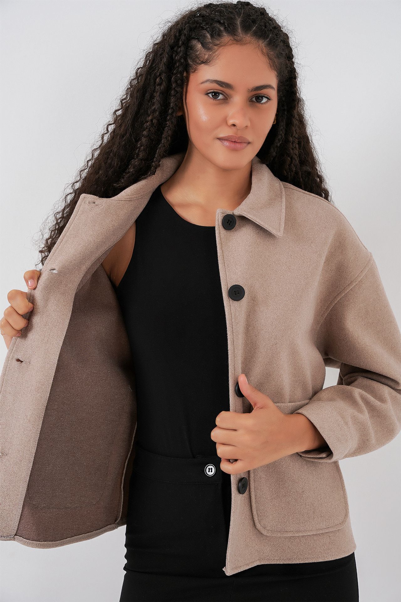 BDART Buttoned Jacket with Pockets