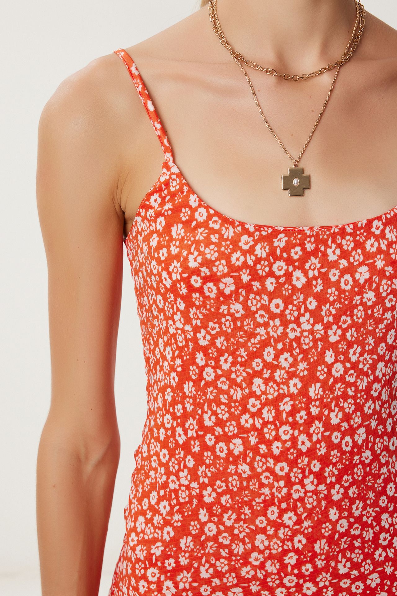 ISTANBUL Square Collar Sleeveless Floral Midi Dress 3