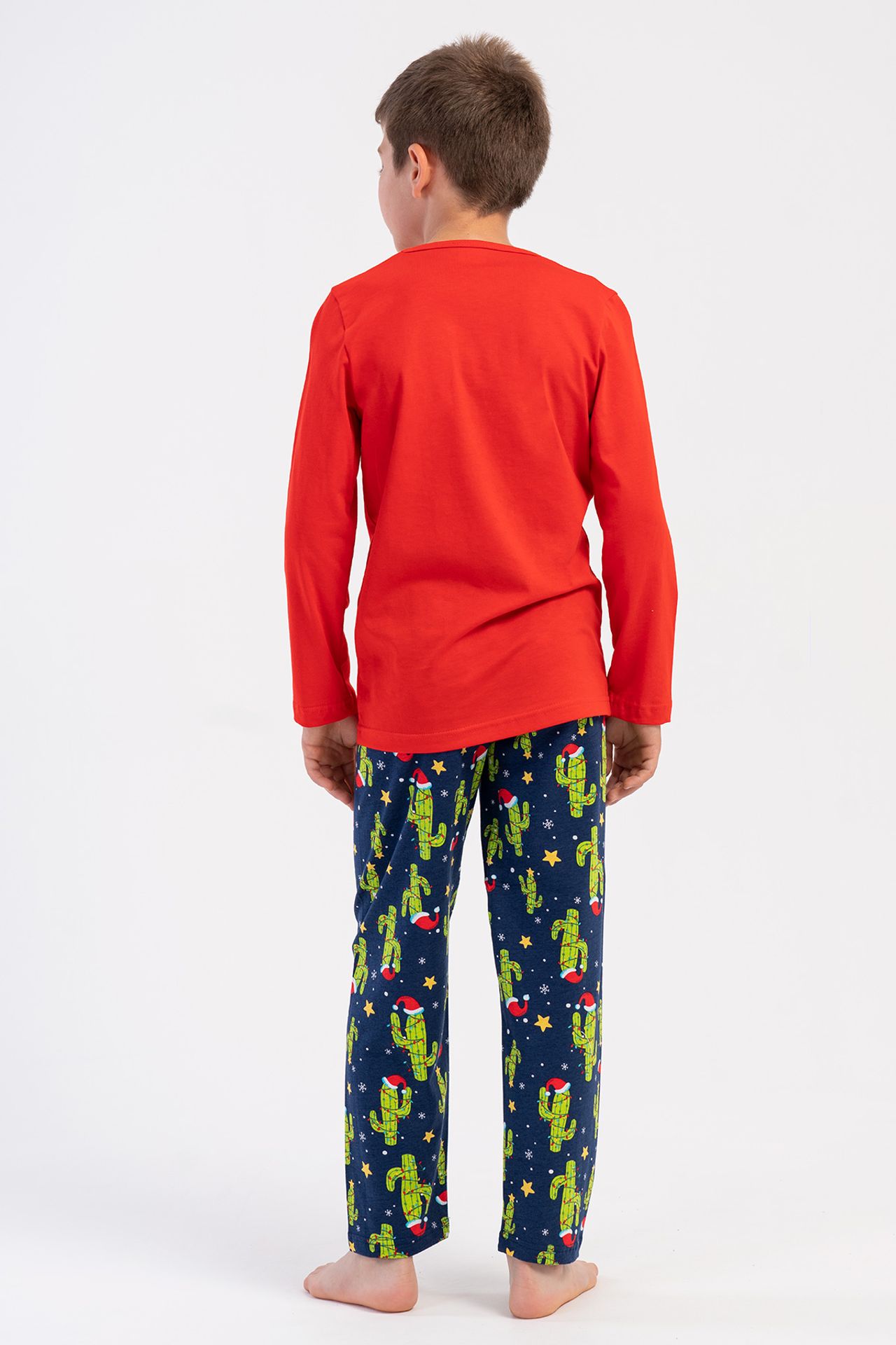 YAKE Uzun Kollu İki Parçalı Pijama Takımı 3