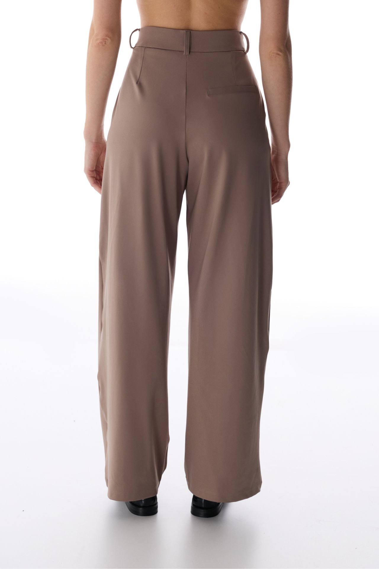 PENTI High Waist Pleated Casual Trousers 2