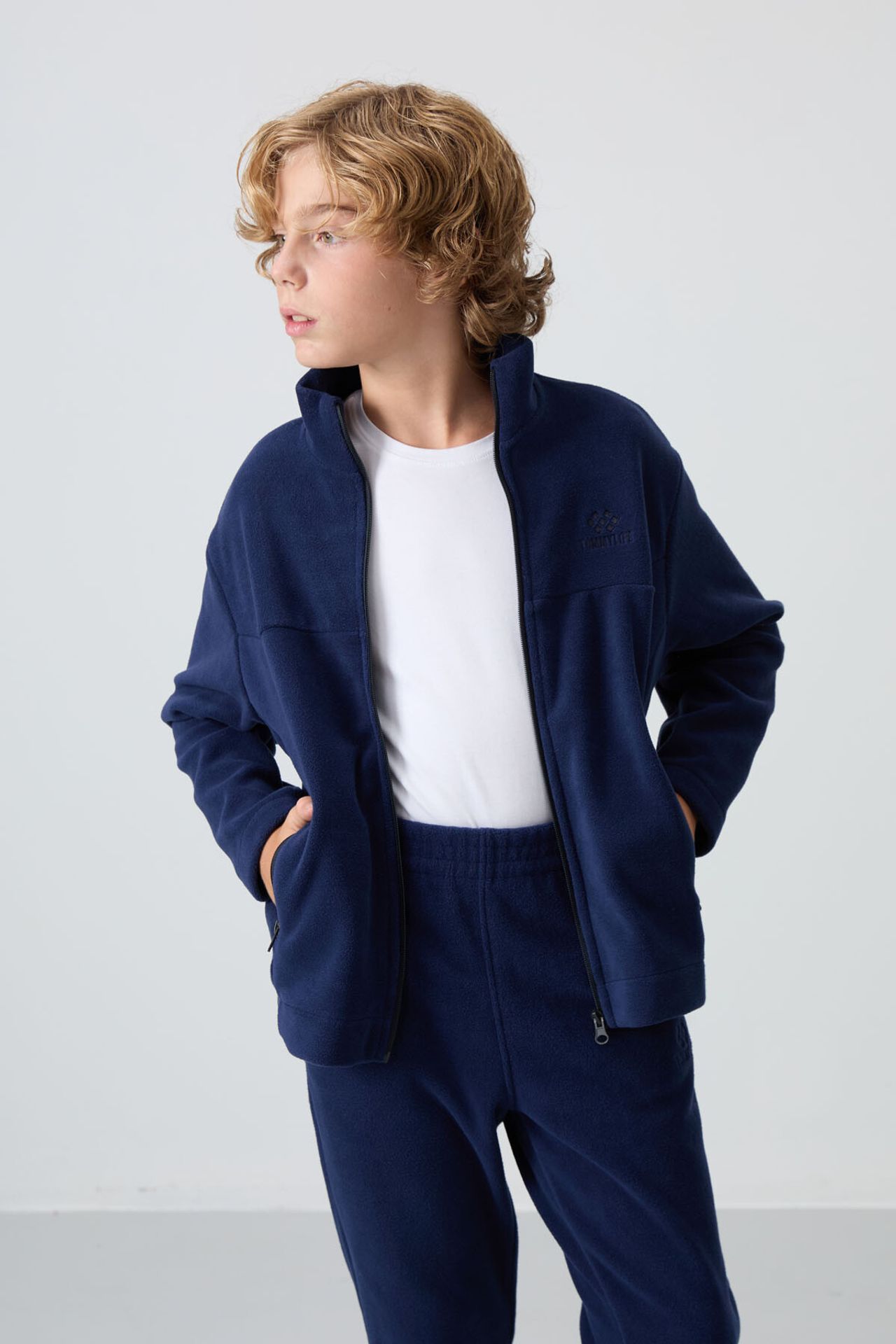 TOMMY Youth Zipper Collar Sweatshirt 4