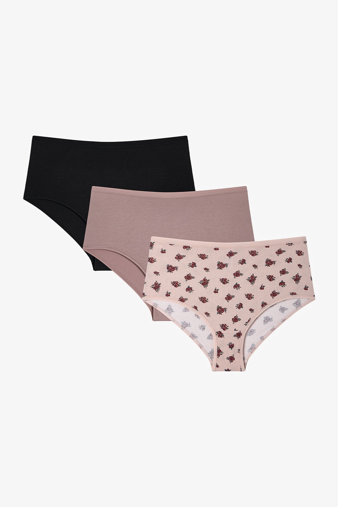 PENTI Etherea Floral High Waist 3-Pack Briefs 1