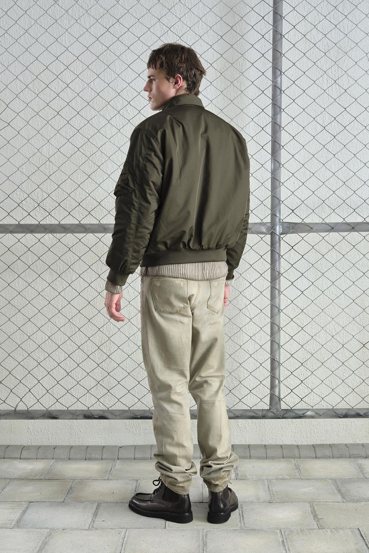 GIESTO Hook Detailed Bomber Jacket 4