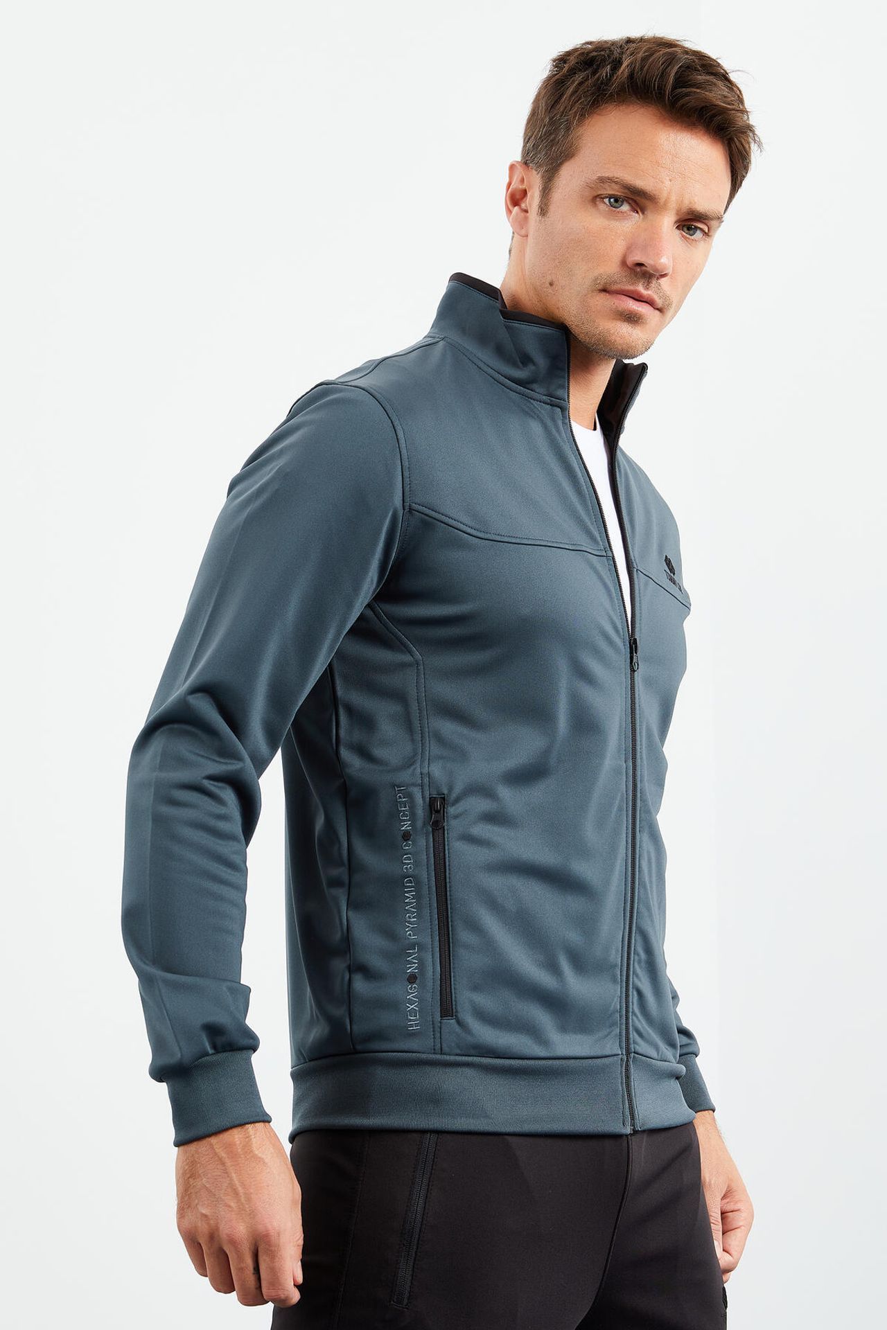 TOMMY Men's Scuba Knit Active Set With Zipper Collar 3