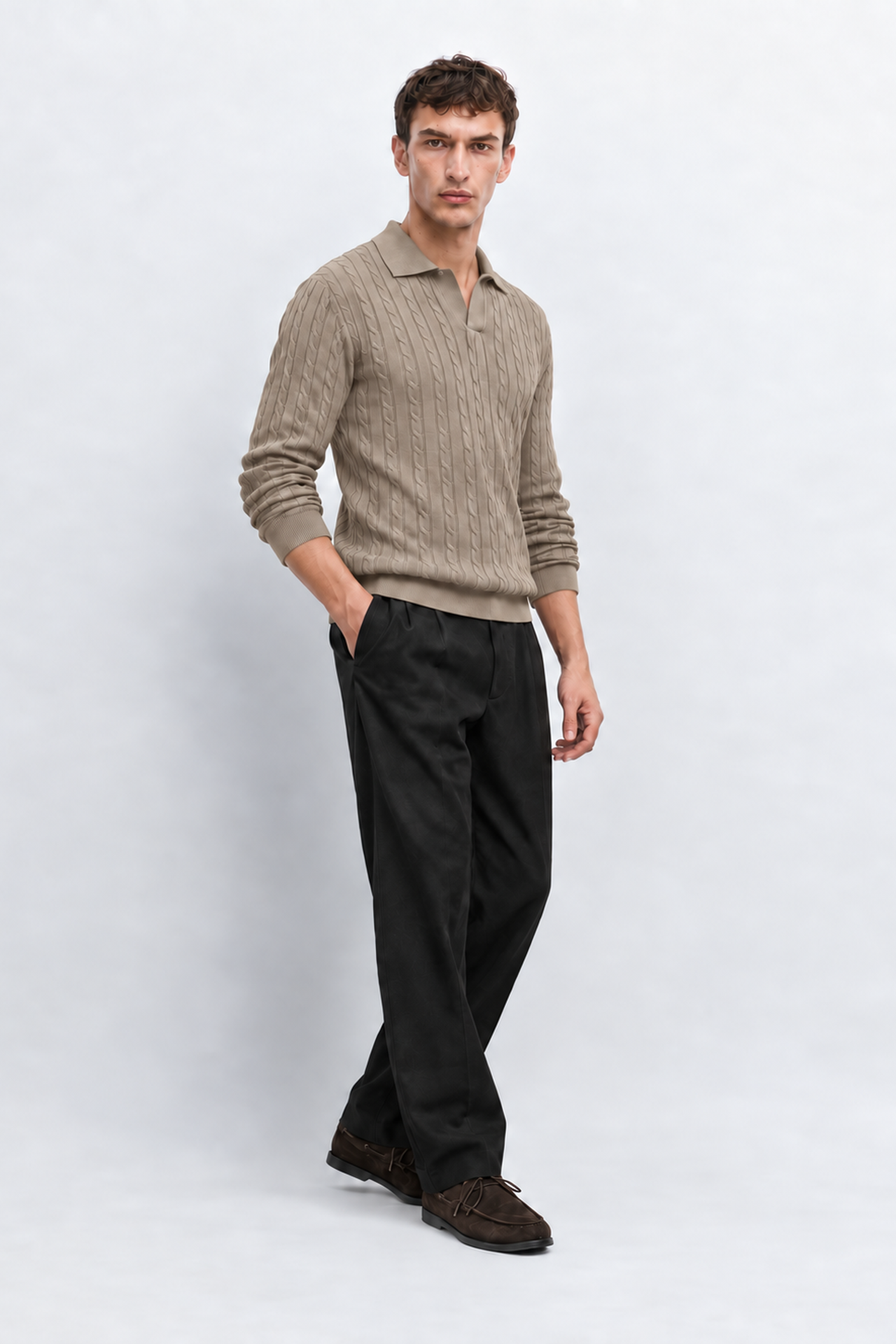 Danger Klasik Bisiklet Yaka Kazak 3
