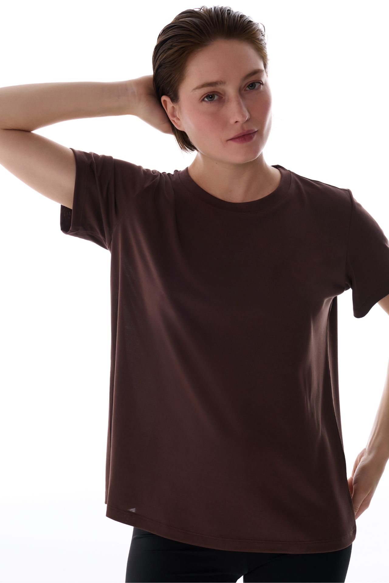 PENTI Women's Modal T-Shirt Crew Neck 2