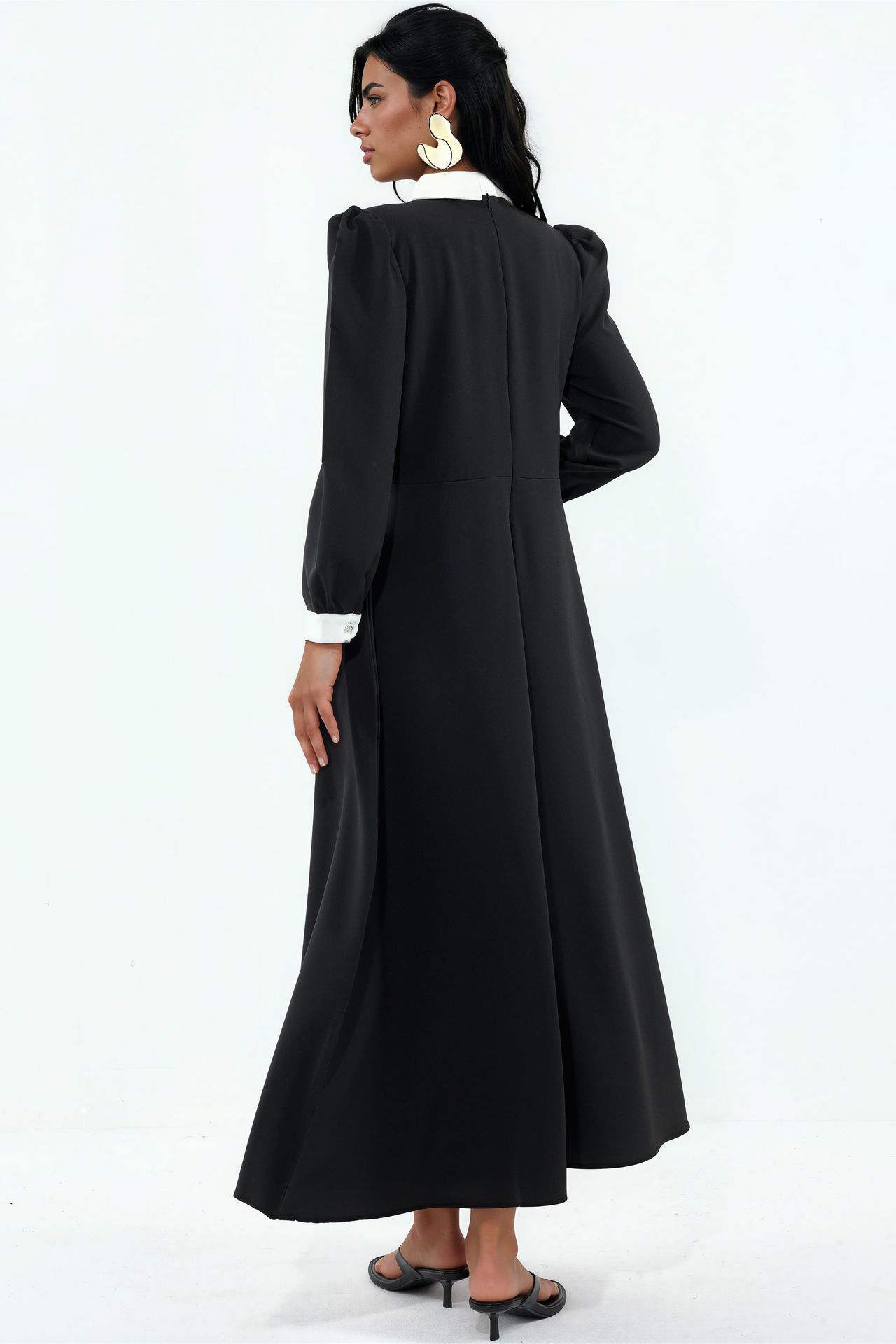 MSN Belted Crew Neck Maxi Dress 3