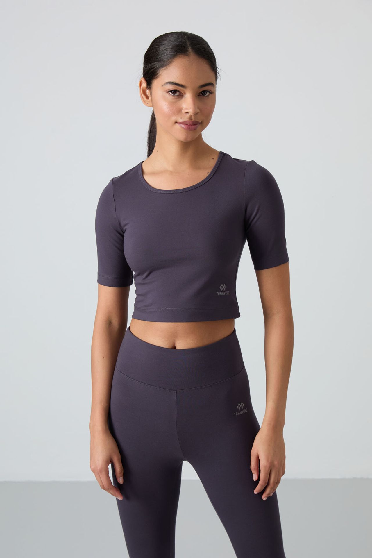 TOMMY Cotton Elastane Capri T-Shirt and Leggings Set 2