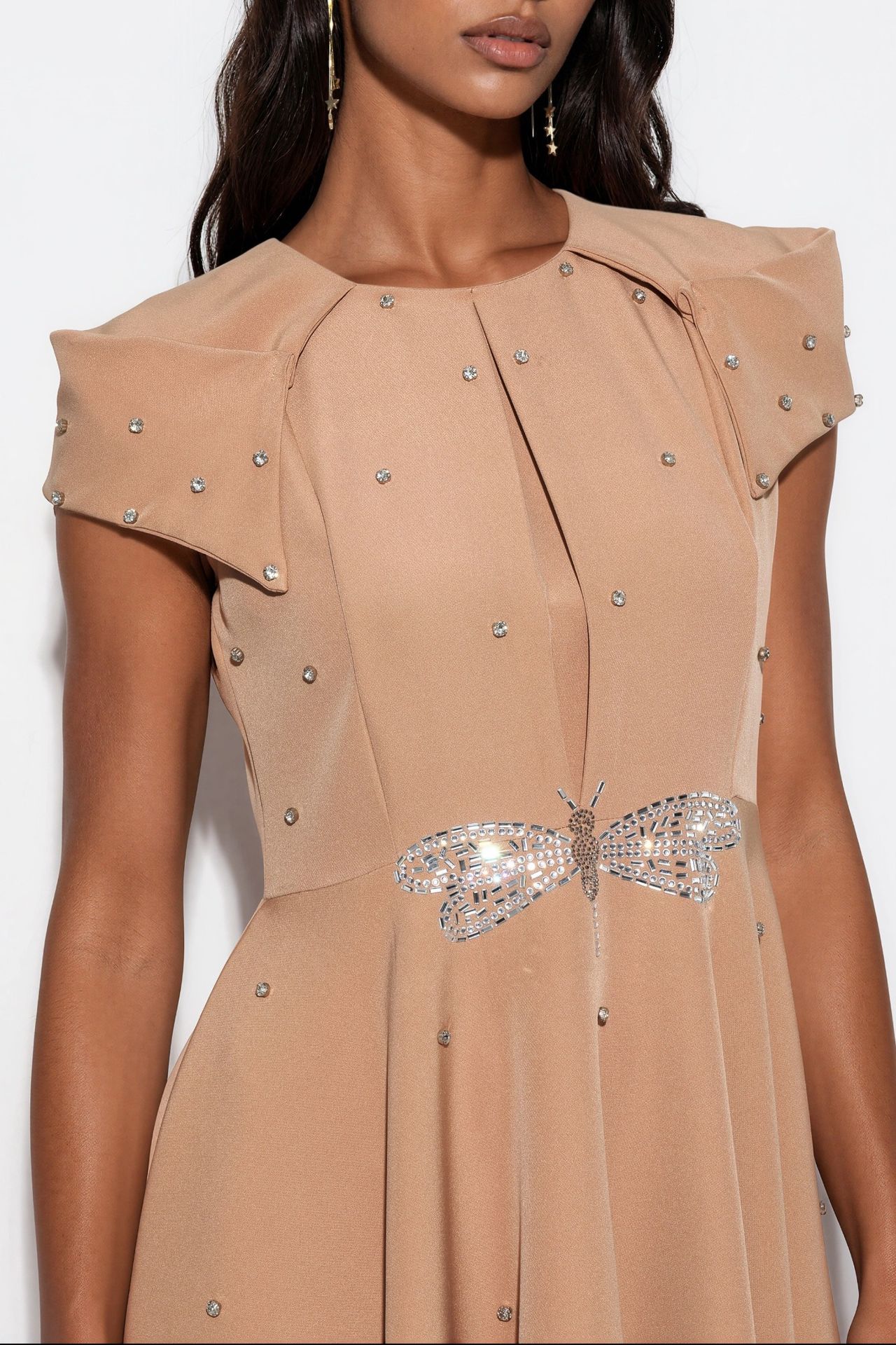MSN Women's A-line Mini Dress With Sequins 4
