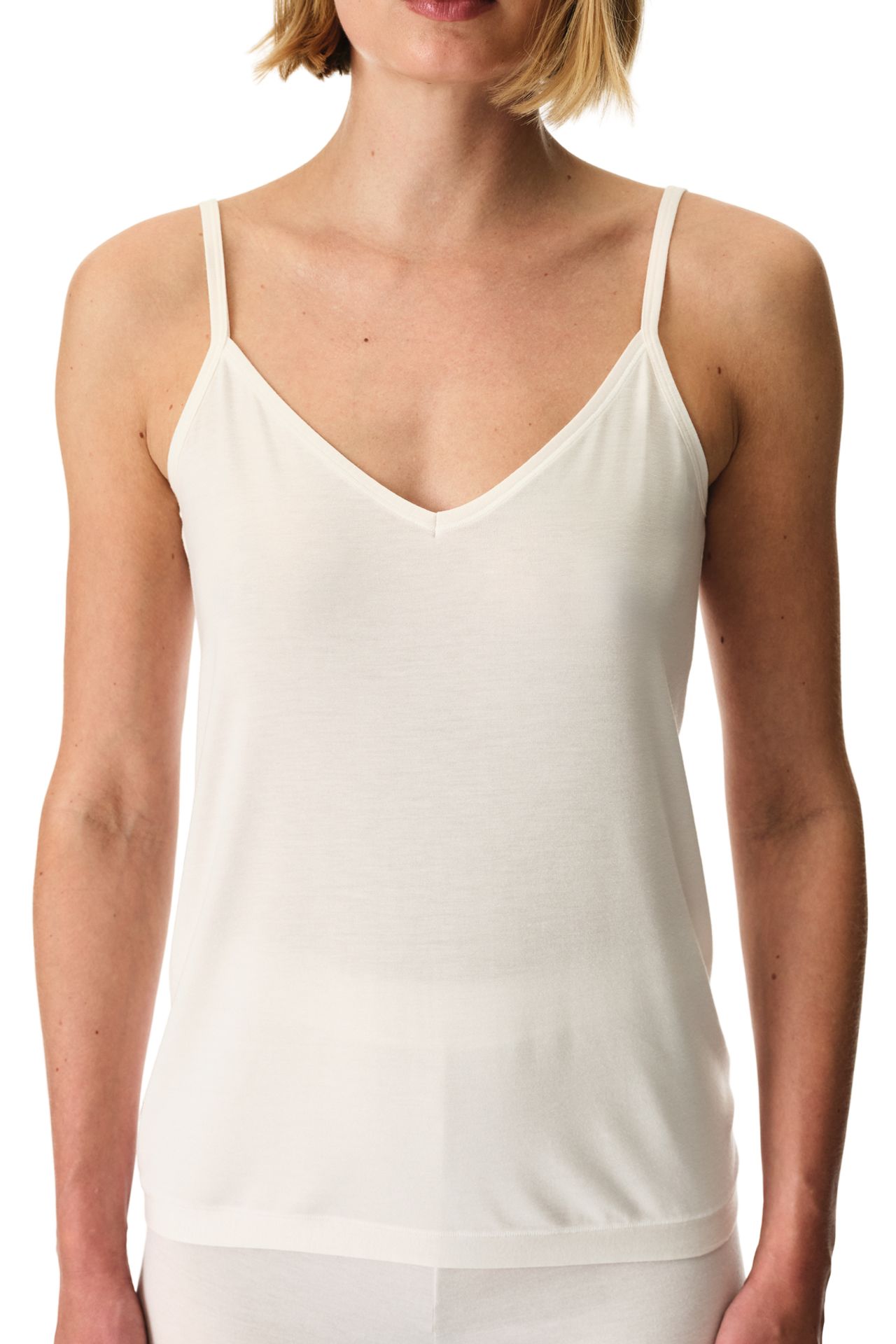 PENTI Solid V-neck Knit Cami Top 2