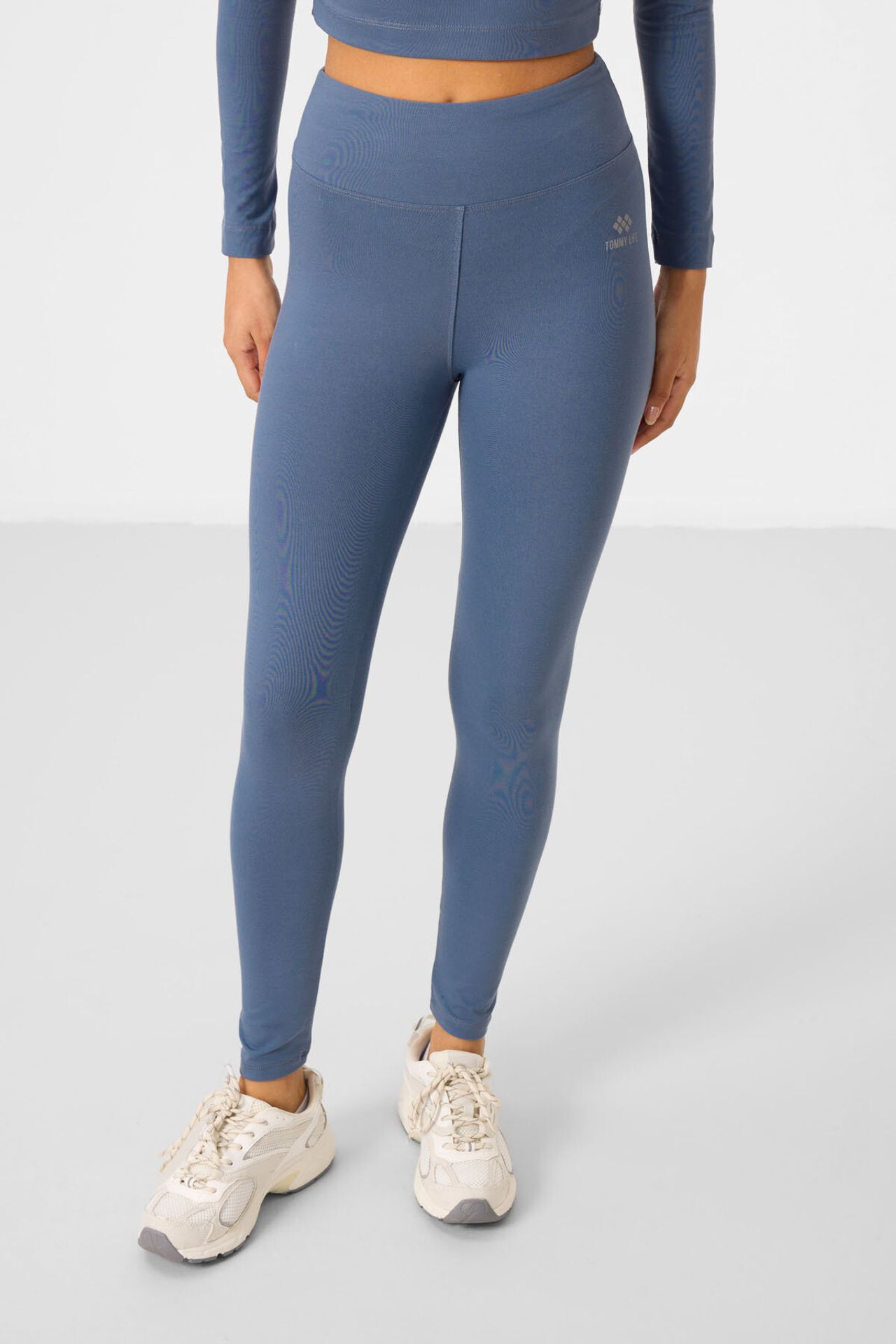 TOMMY Cotton Elastane Crop T-Shirt And Leggings Set 5
