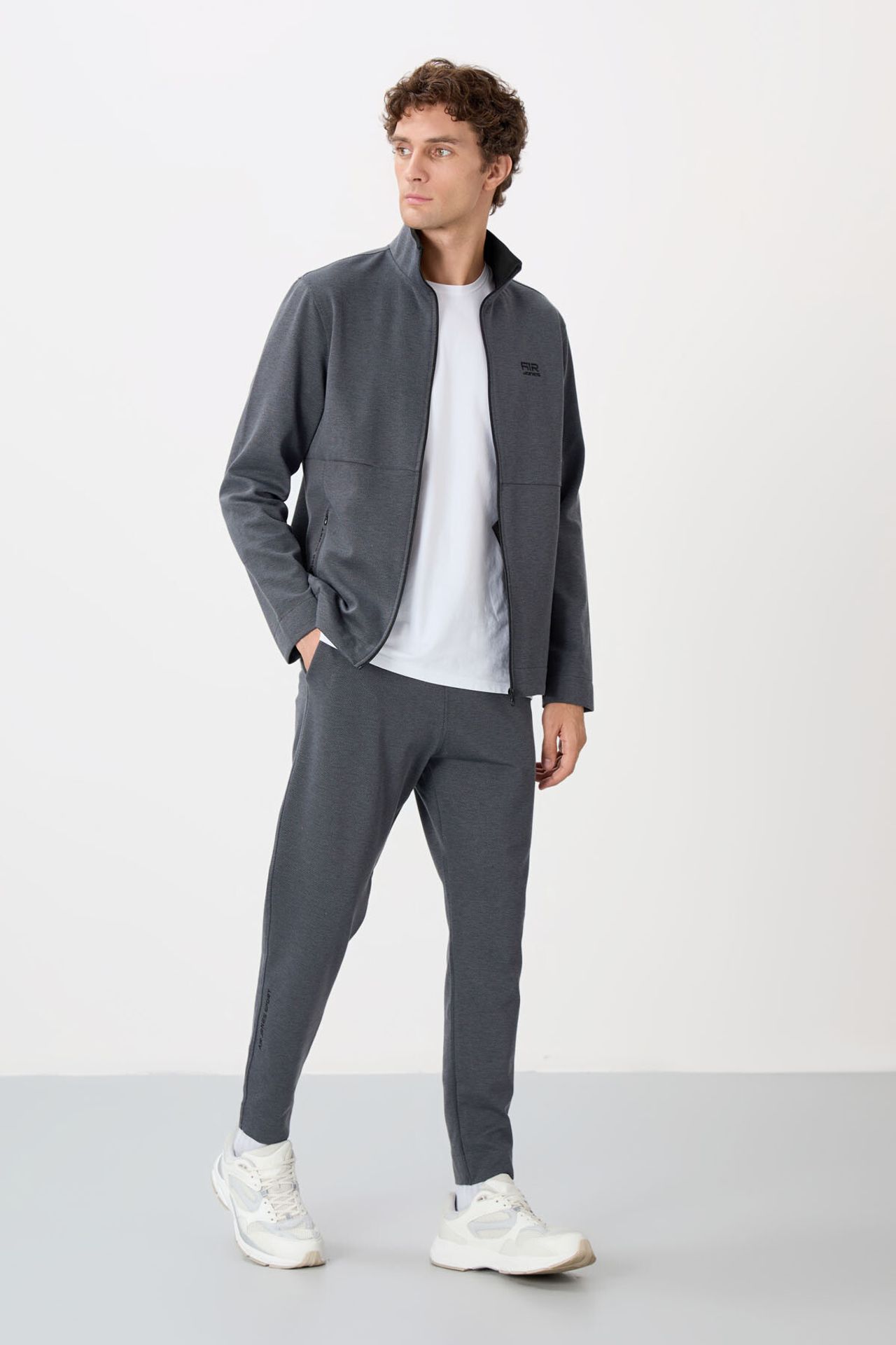 TOMMY Men's Zip-collar Sweatshirt And Pants Set 5