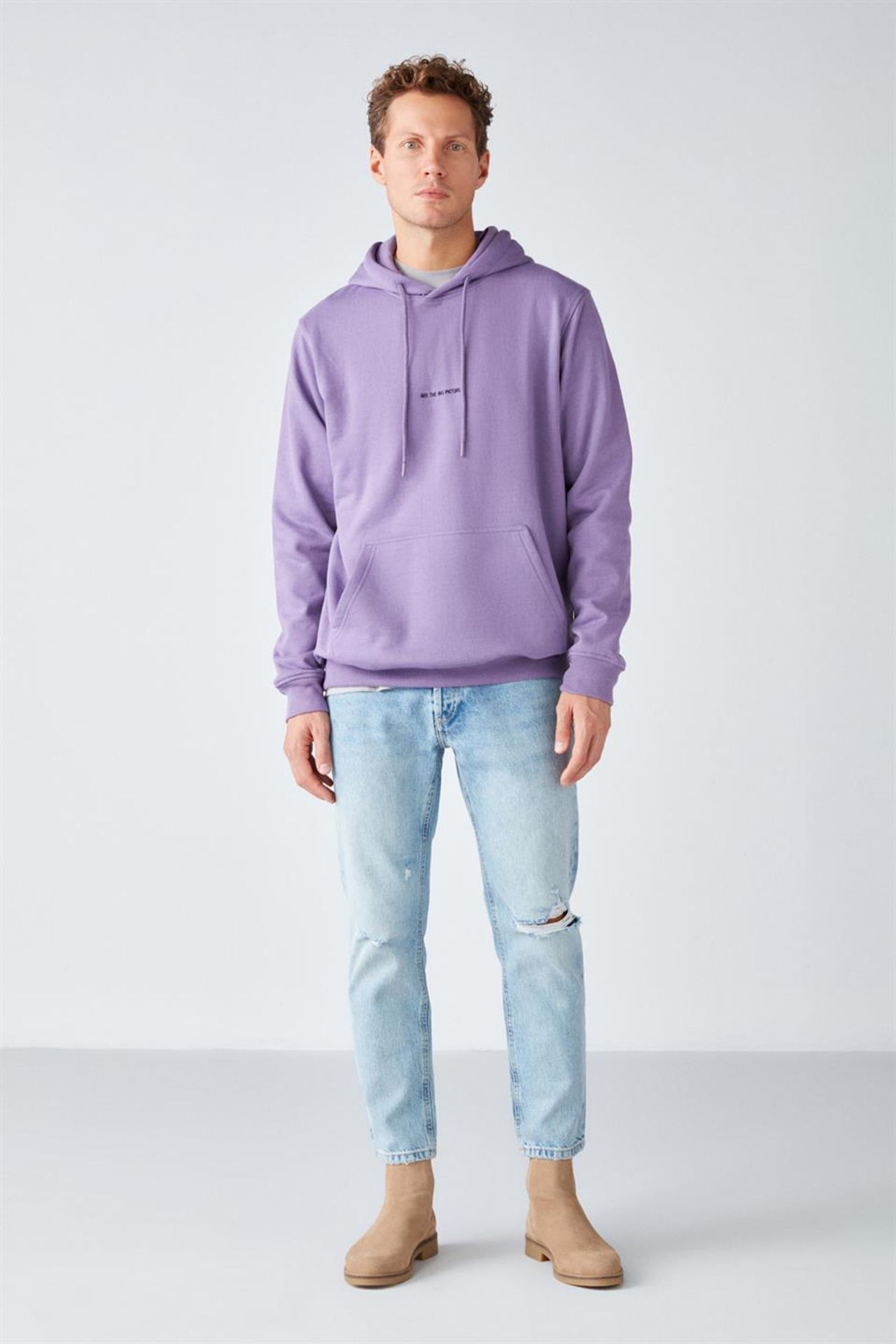 GRIMELANGE Hooded Pocket Drawstring Sweatshirt 2