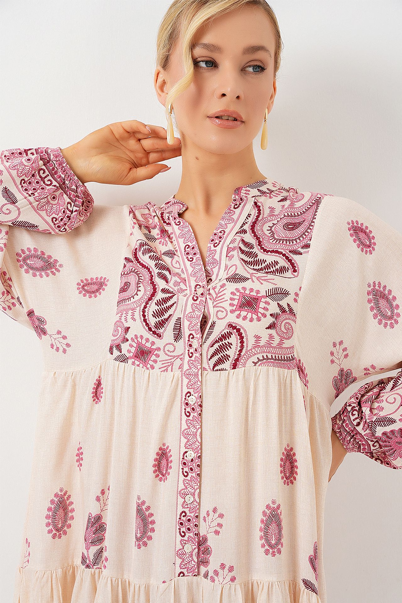 BDART Printed V-Neck Maxi Dress 4