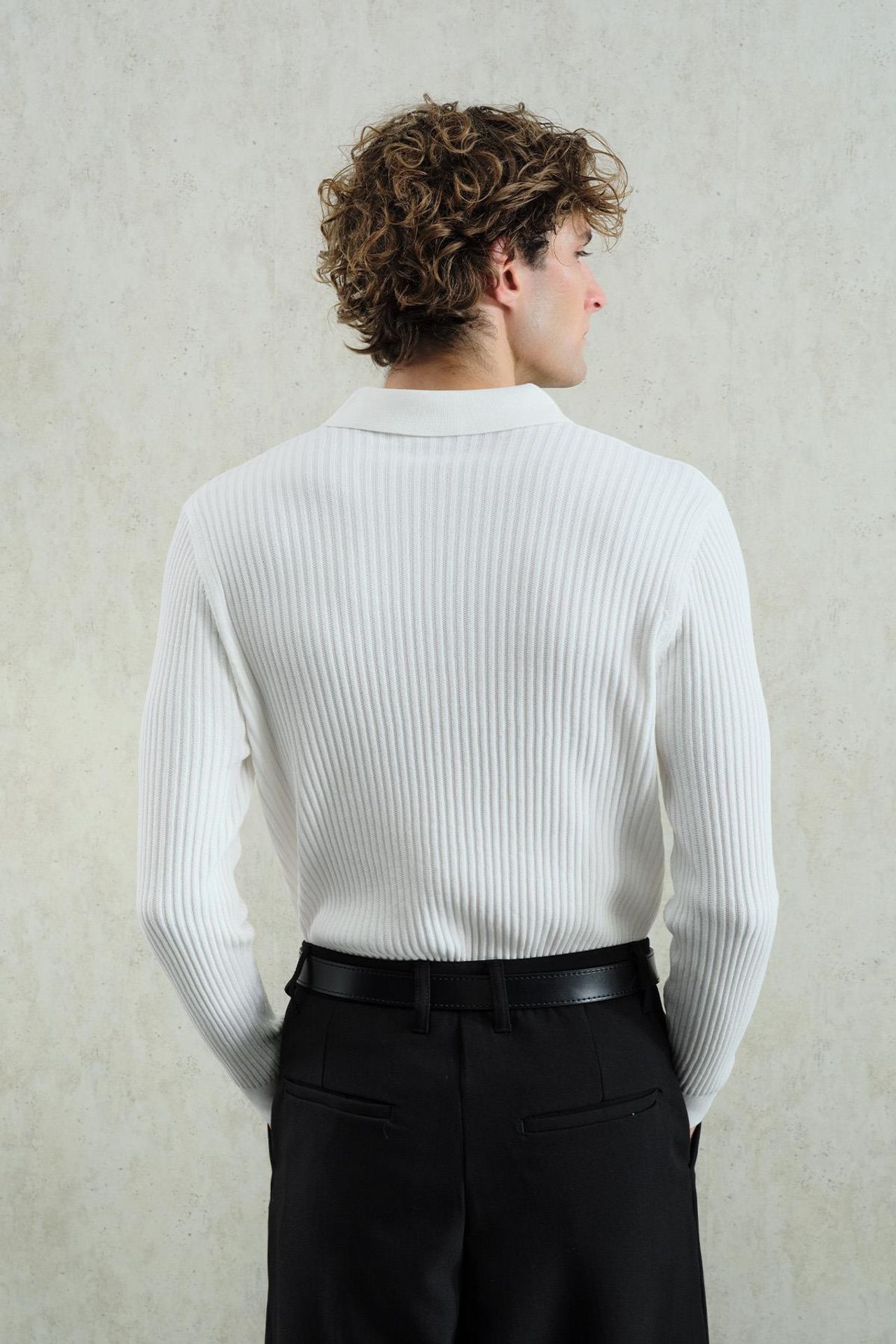 GIESTO Slim Fit Polo Neck T-Shirt 3