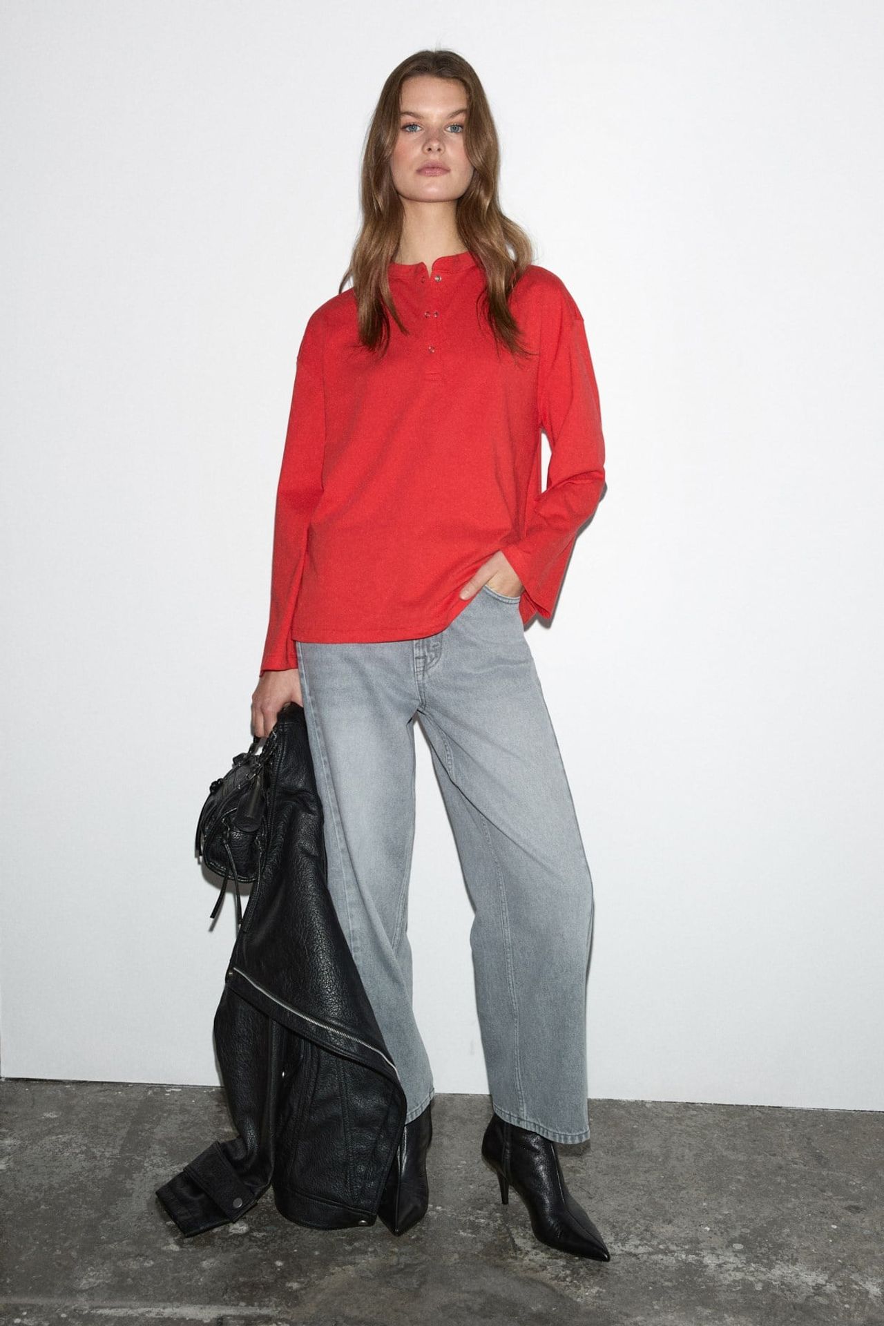 GRIMELANGE Crew Neck Long Sleeve T-Shirt 5