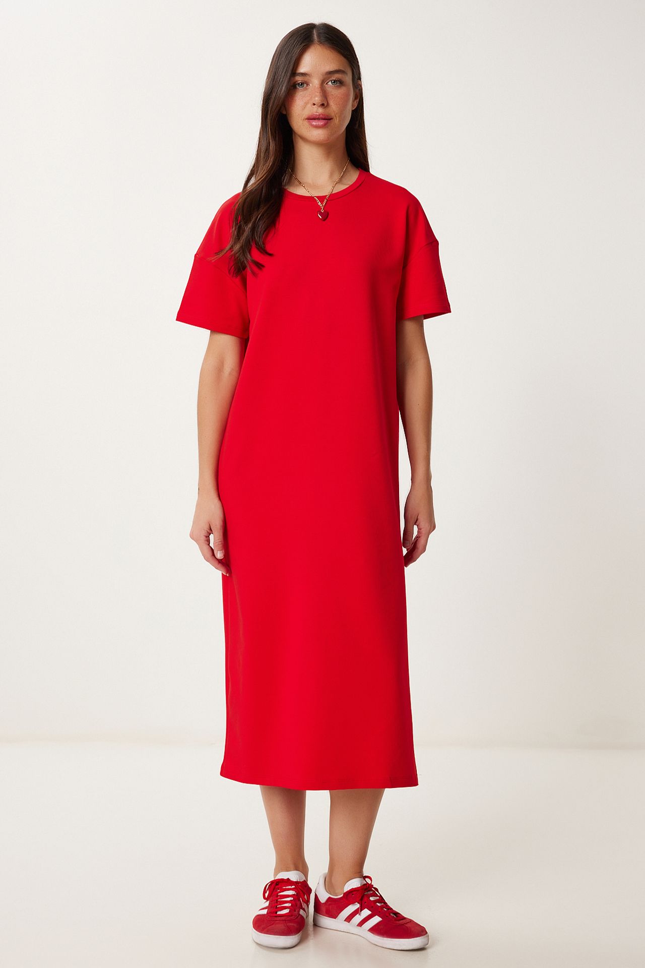 ISTANBUL Midi Cotton Dress with Slit 2